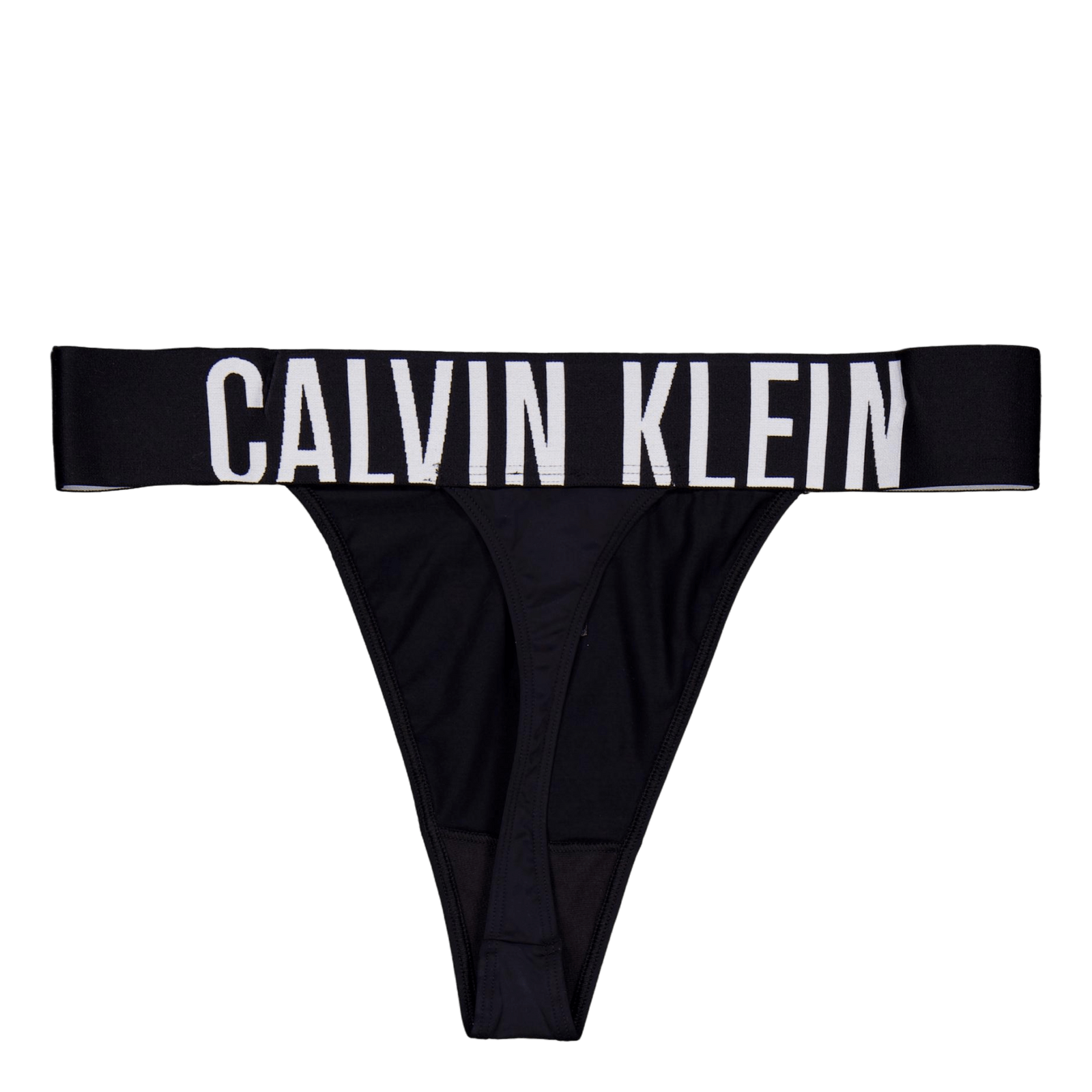 High Leg Thong Black