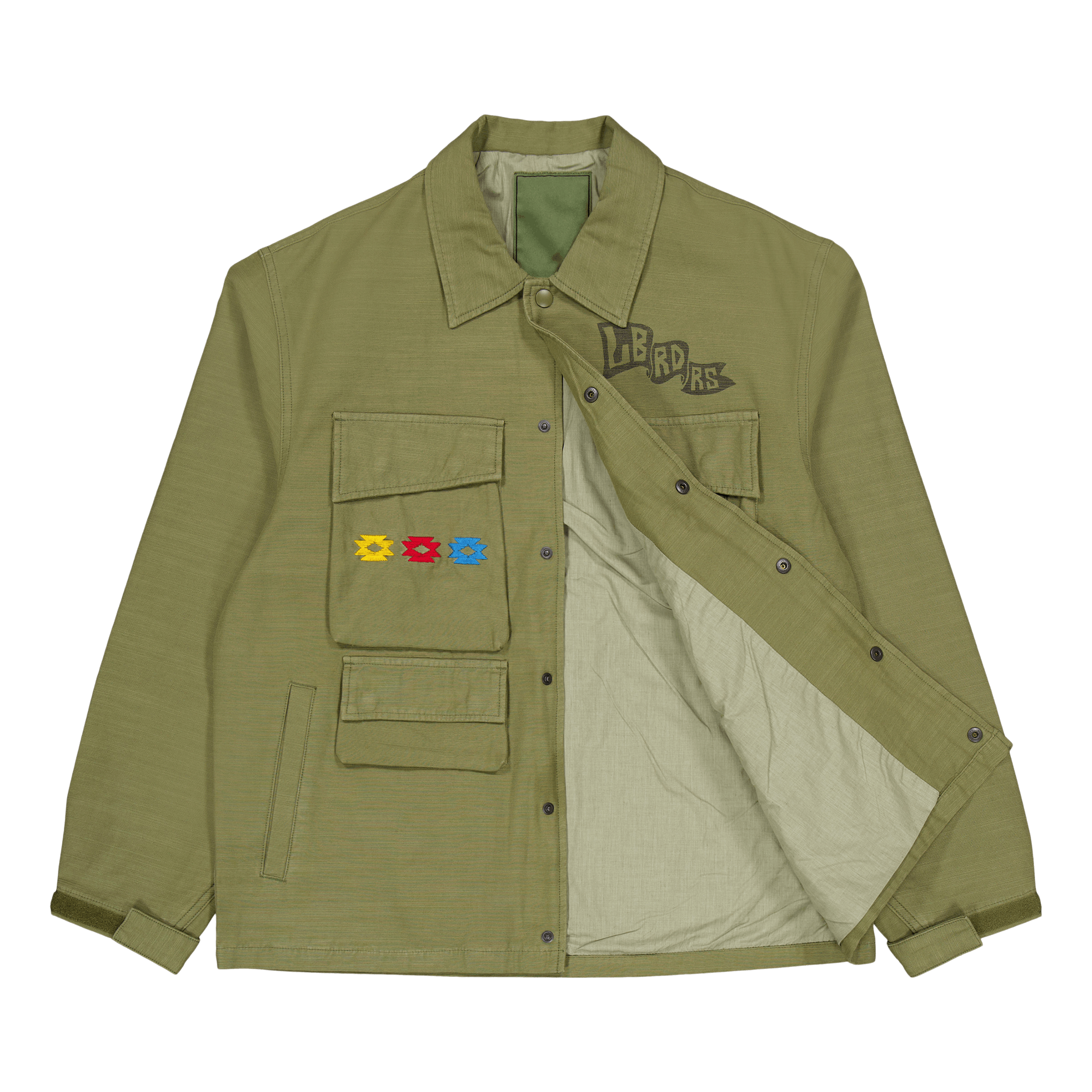 Garment Dyed Military Jacket Olive