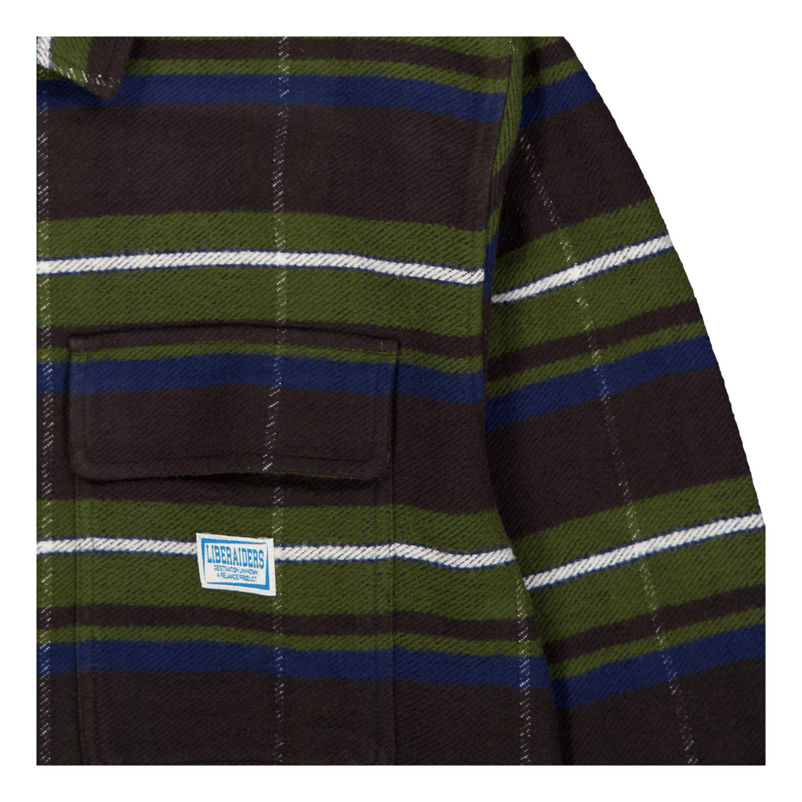 Stripe Flannel Shirt Green