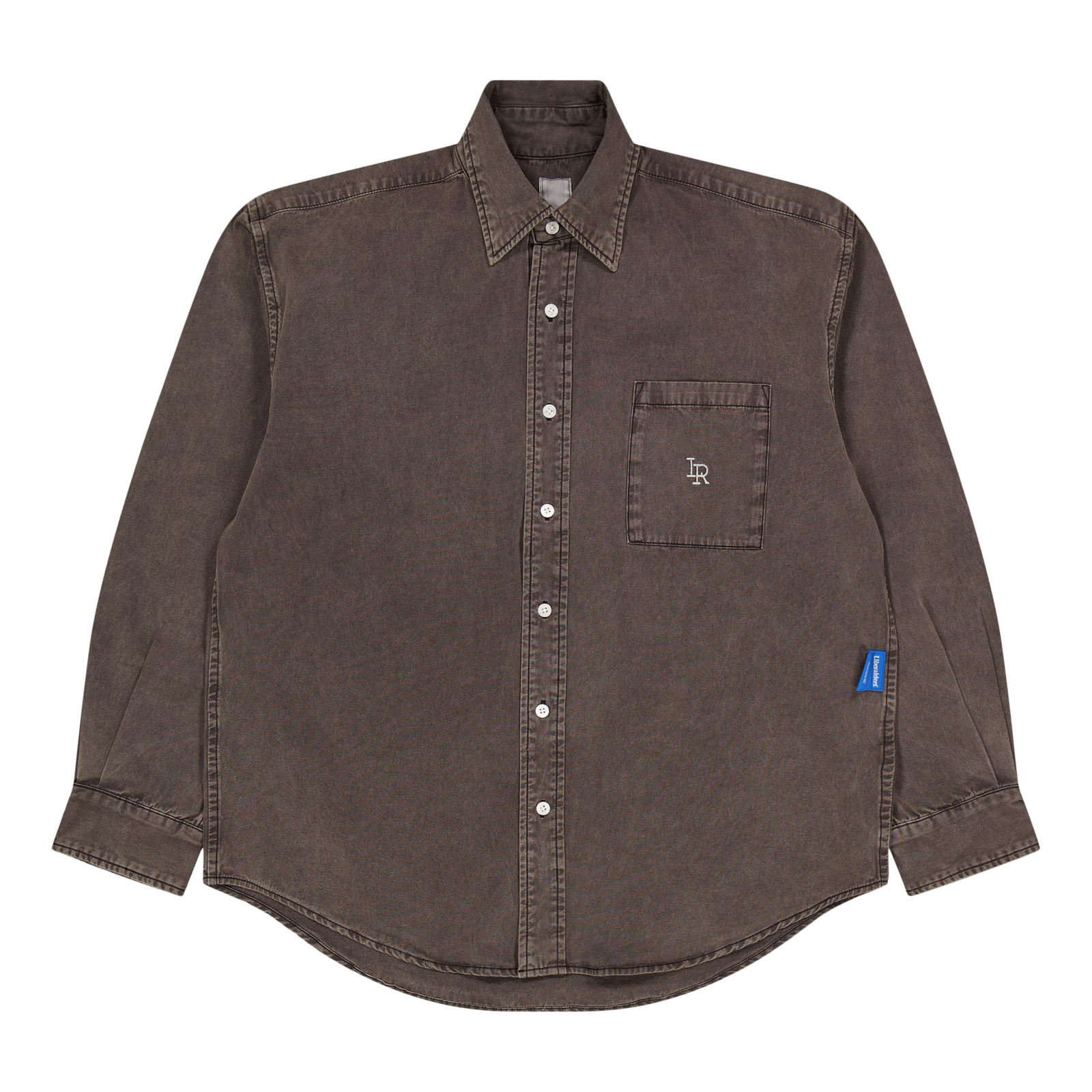 Garment Dyed Oxford Shirt Charcoal