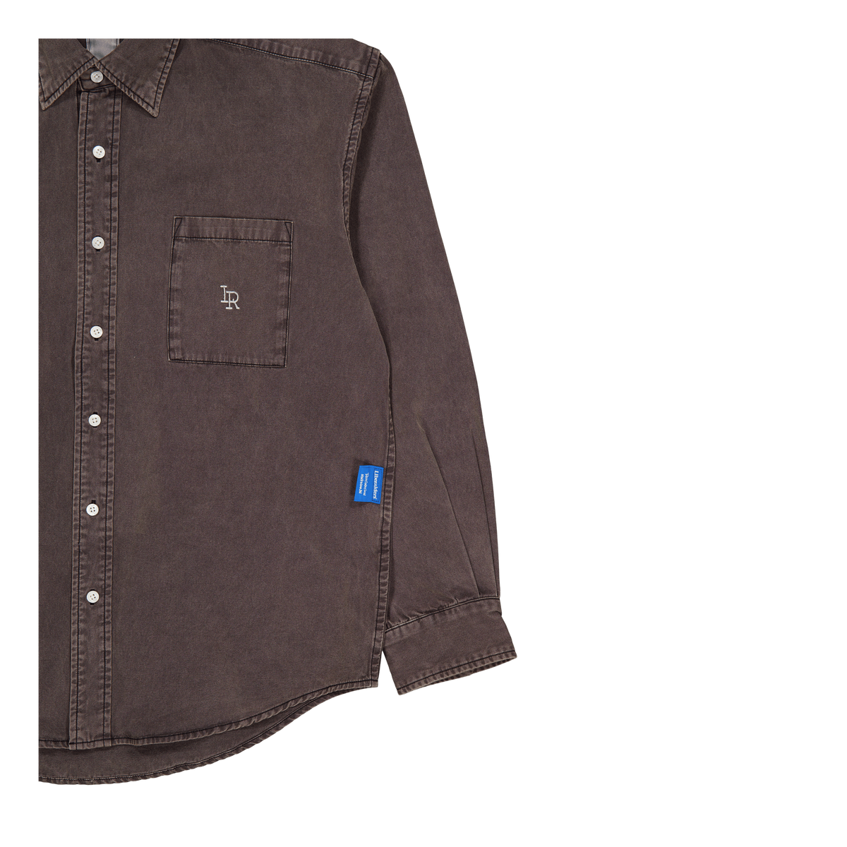 Garment Dyed Oxford Shirt Charcoal