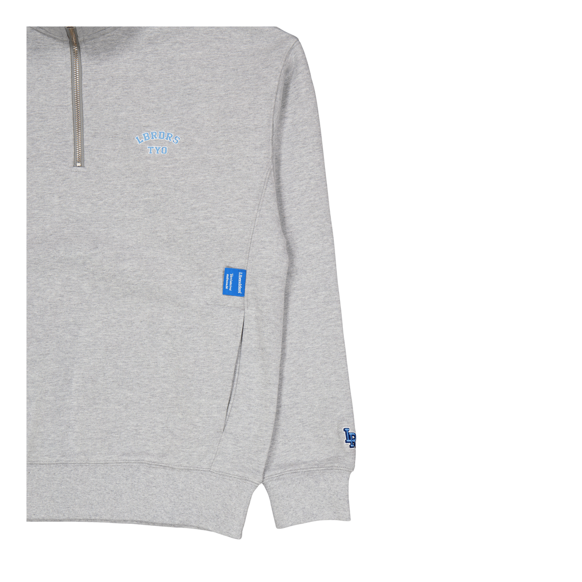 Heavy Weight Fleece Half Zip Gray