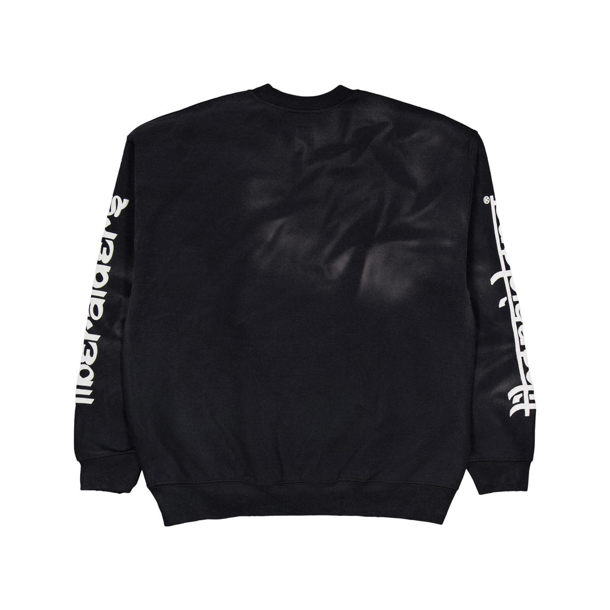 Lr Sleeve Logo Vintage Crewnec Black