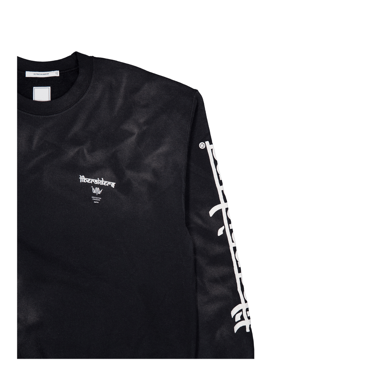 Lr Sleeve Logo Vintage Crewnec Black