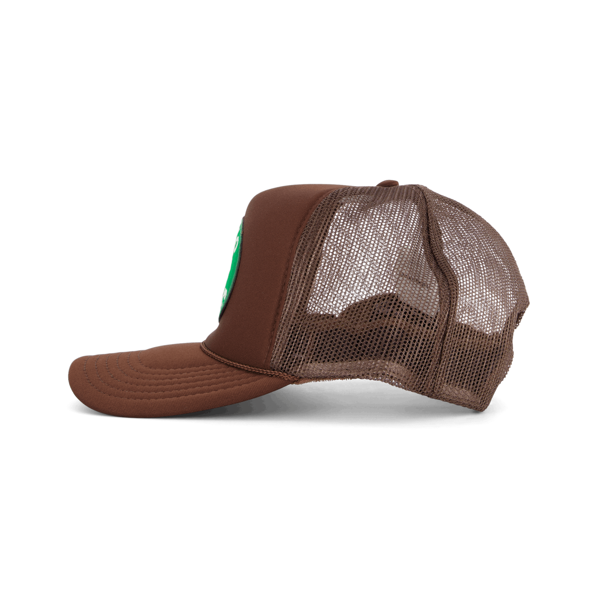 Eagle Logo Trucker Cap Brown