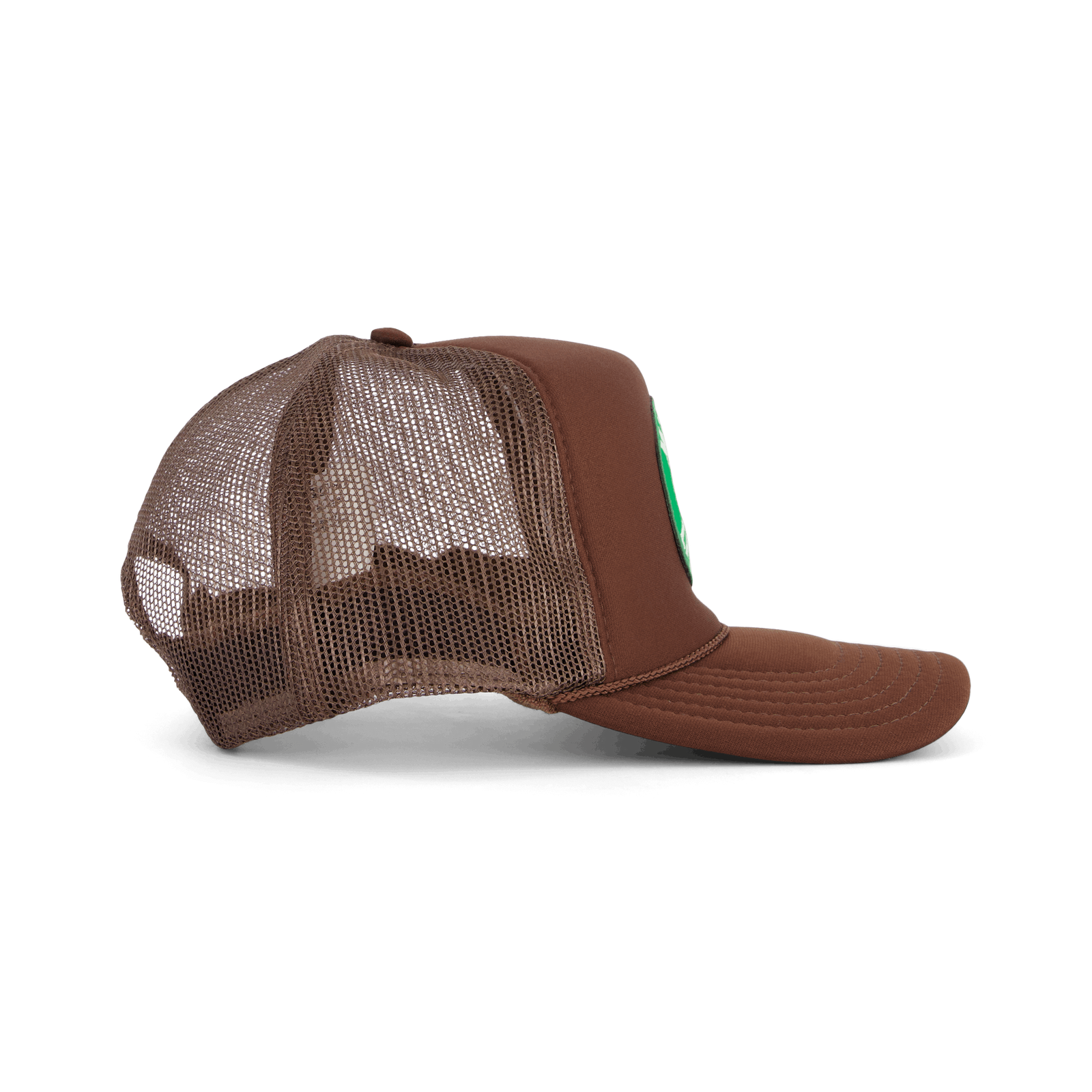 Eagle Logo Trucker Cap Brown