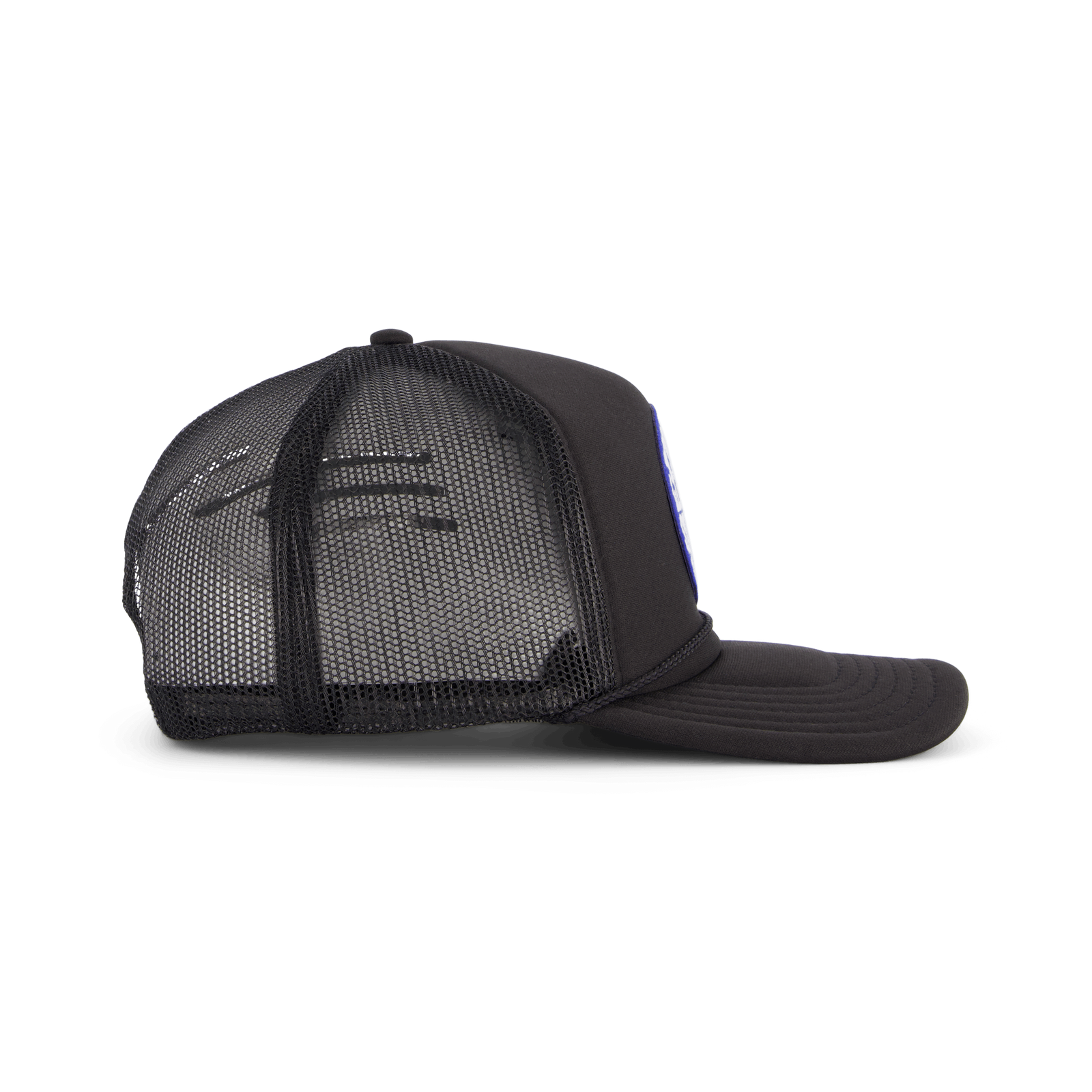 Circle Logo Trucker Cap Black