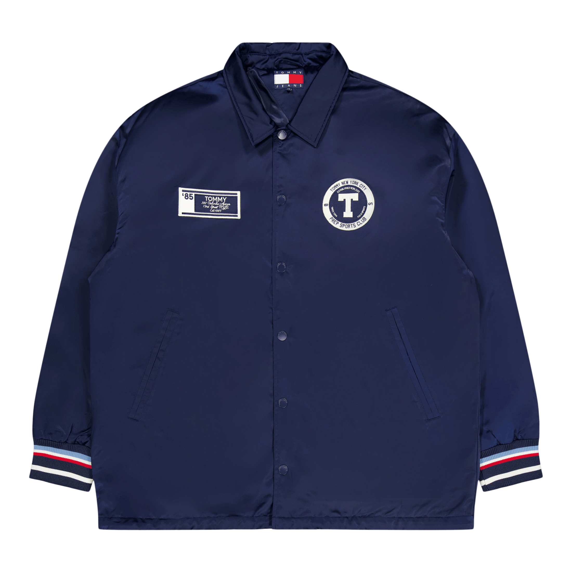 Tjcu Long Varsity Coach Jacket Carbon Navy