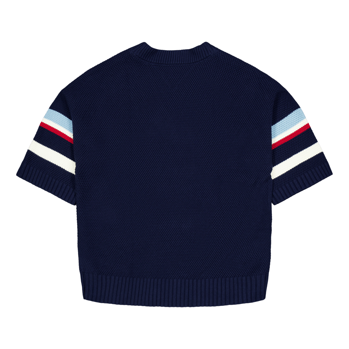 Tjcu Varsity Knit Top Carbon Navy