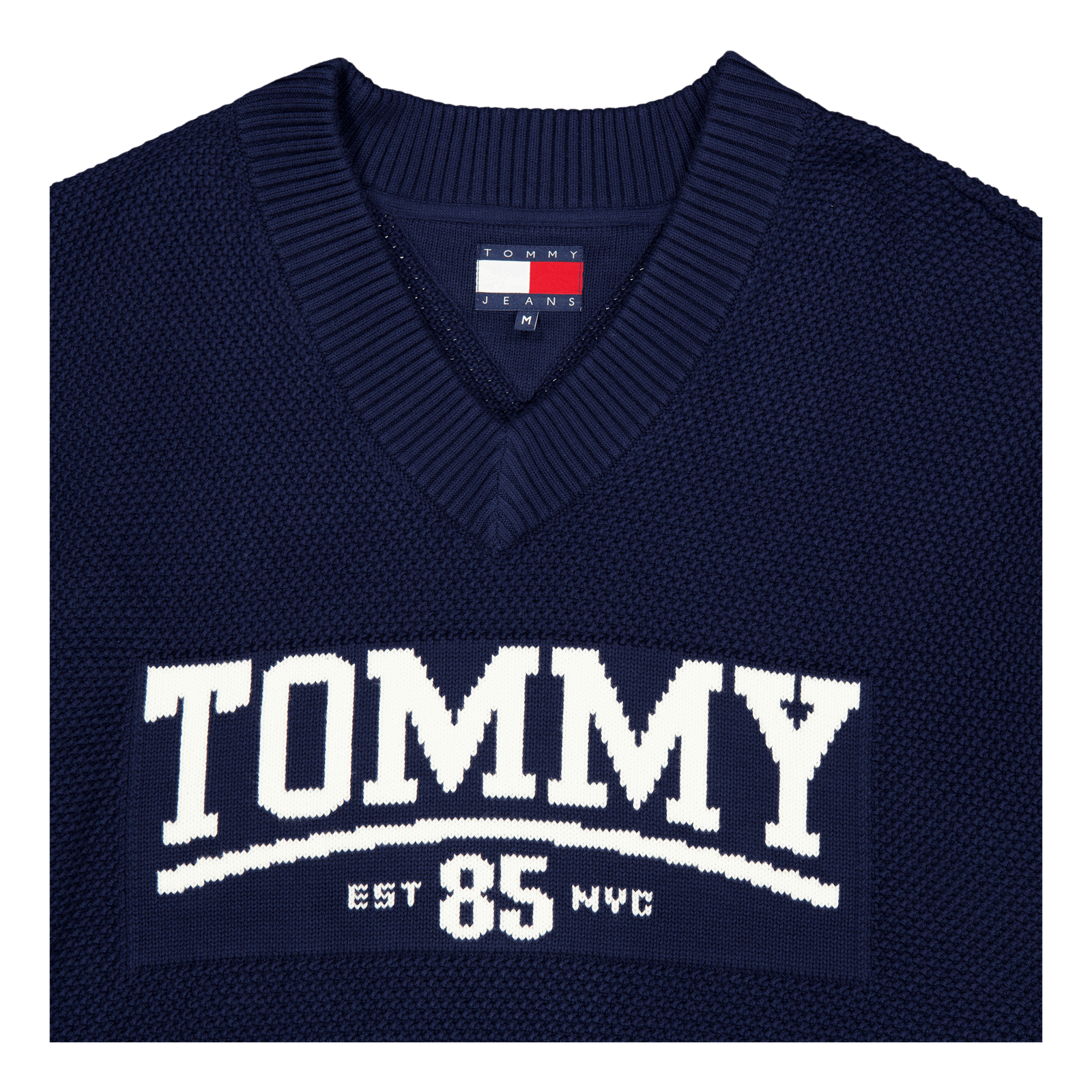 Tjcu Varsity Knit Top Carbon Navy