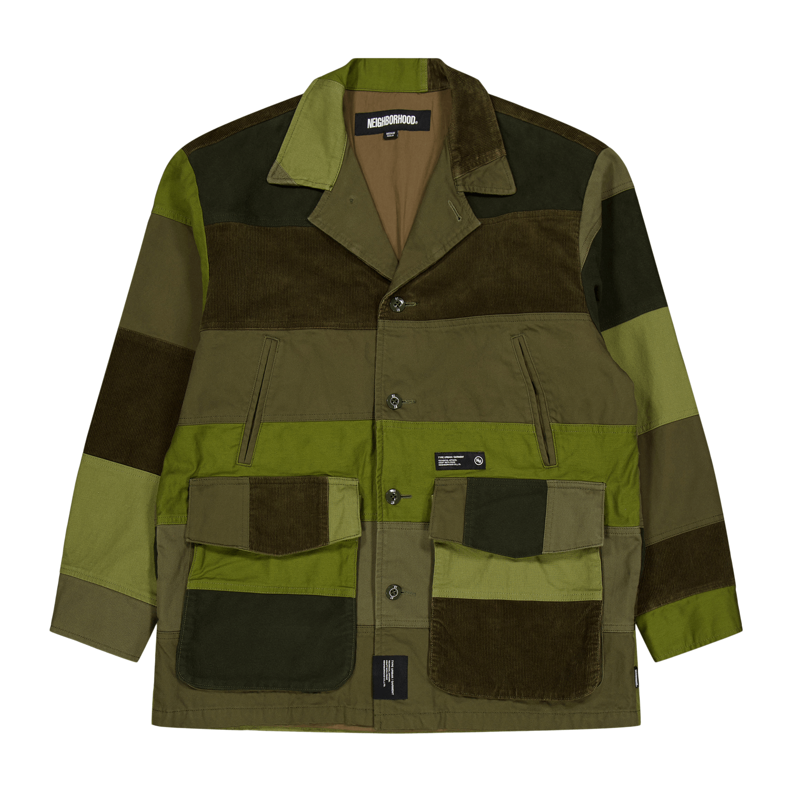 Patchwork Jacket Olive Drab