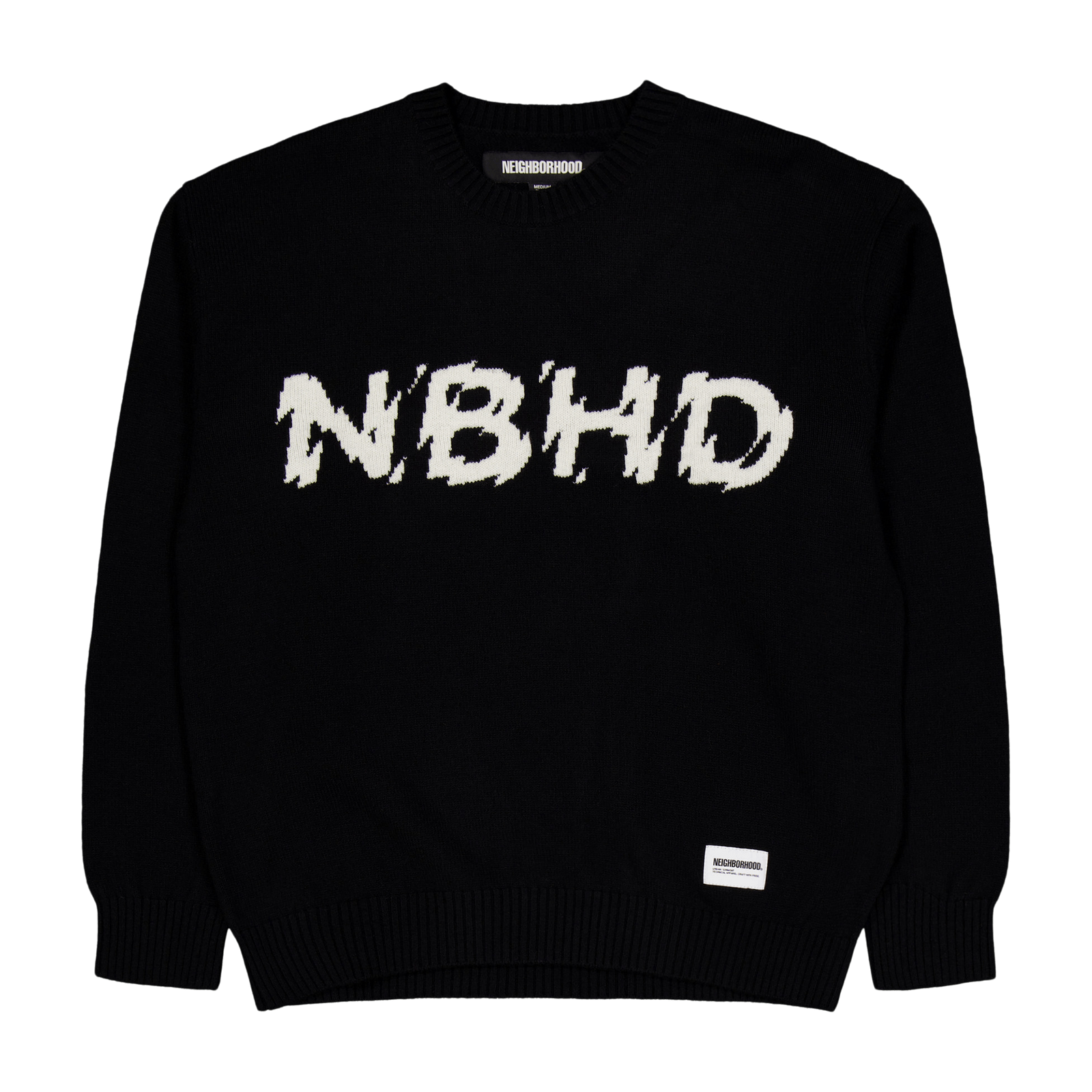 Intarsia Sweater Black