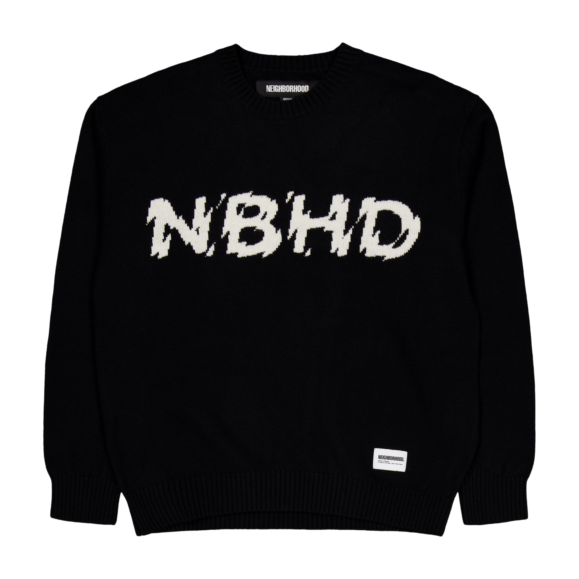 Intarsia Sweater Black