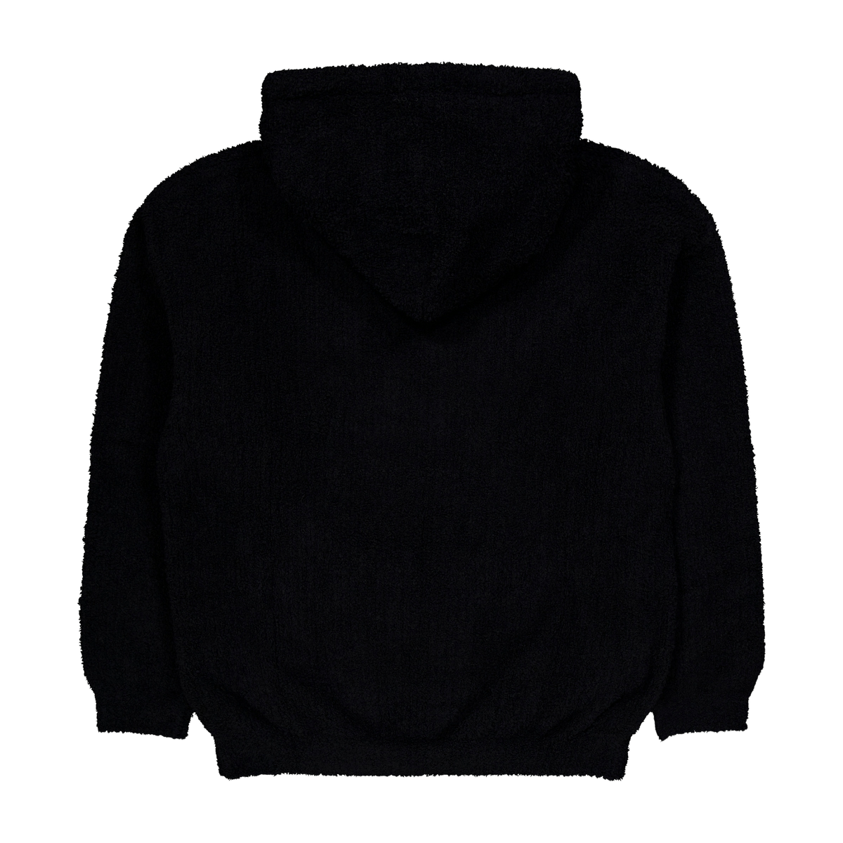 Fluffy Zip Up Parka Black