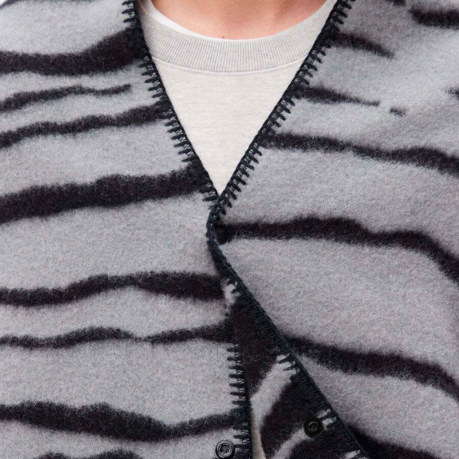 Nh X Nanga . Tiger Pattern Woo Gray