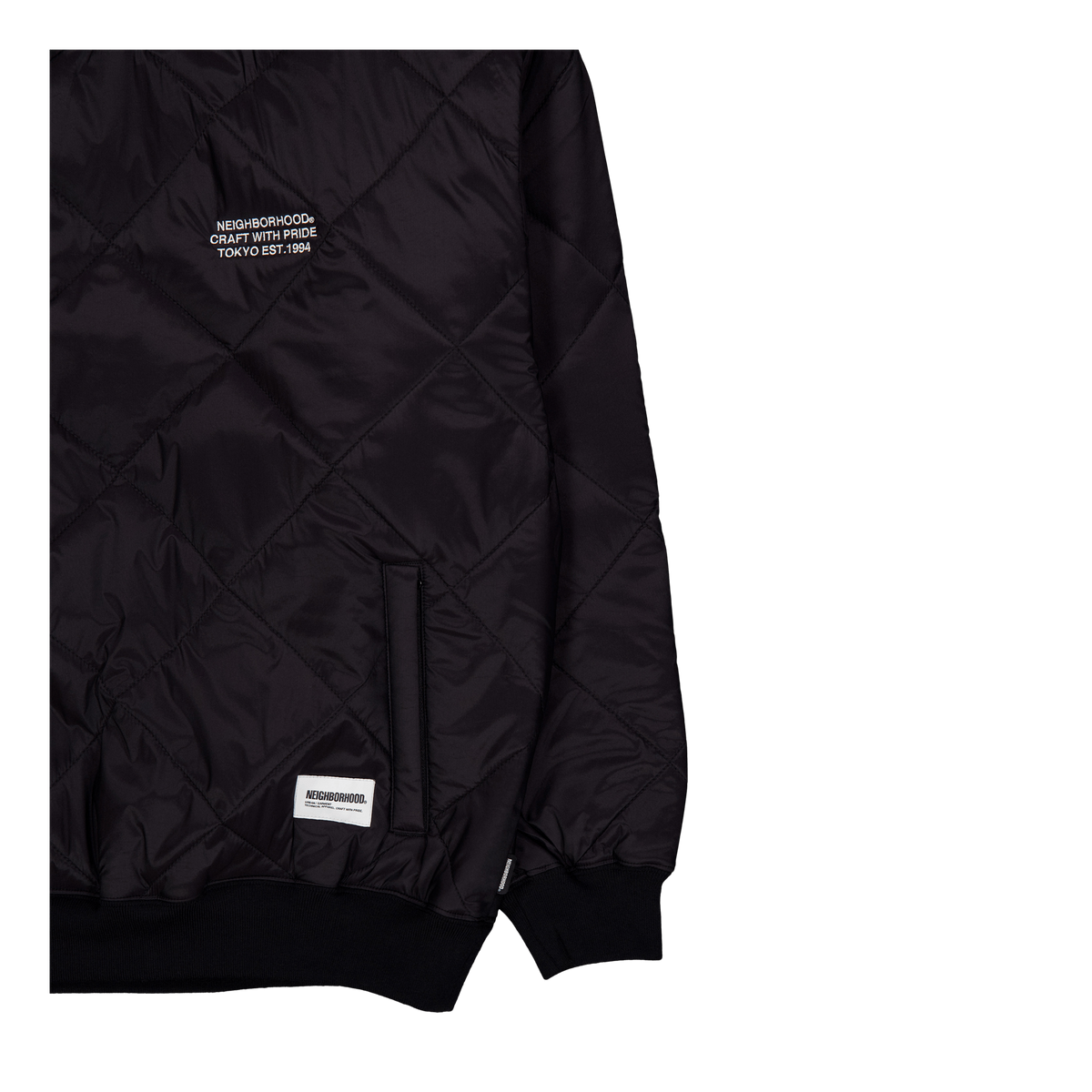 Quilting Pullover Shirt Ls Black