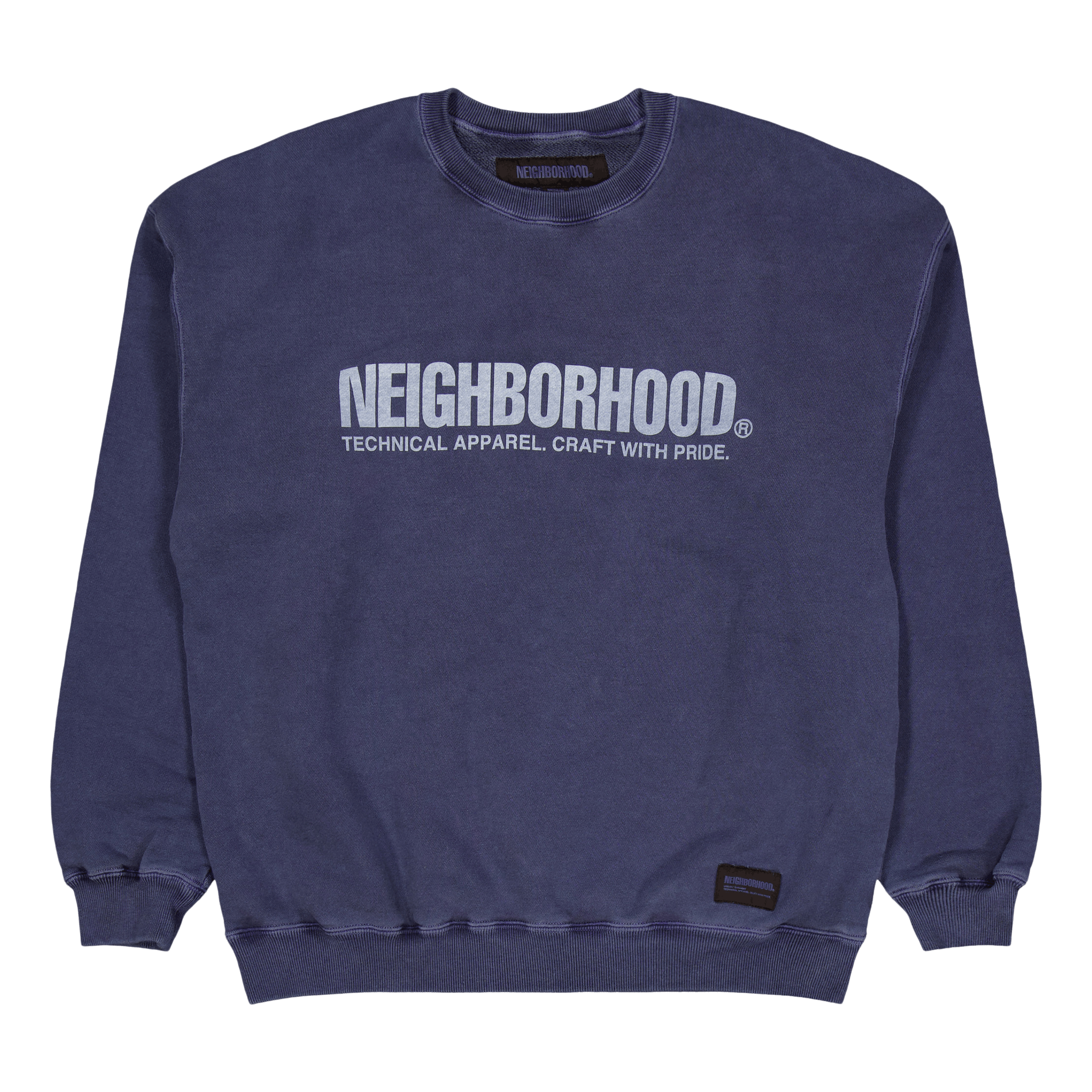 Pigment Dyed Sweatshirt Ls Navy - Caliroots.com