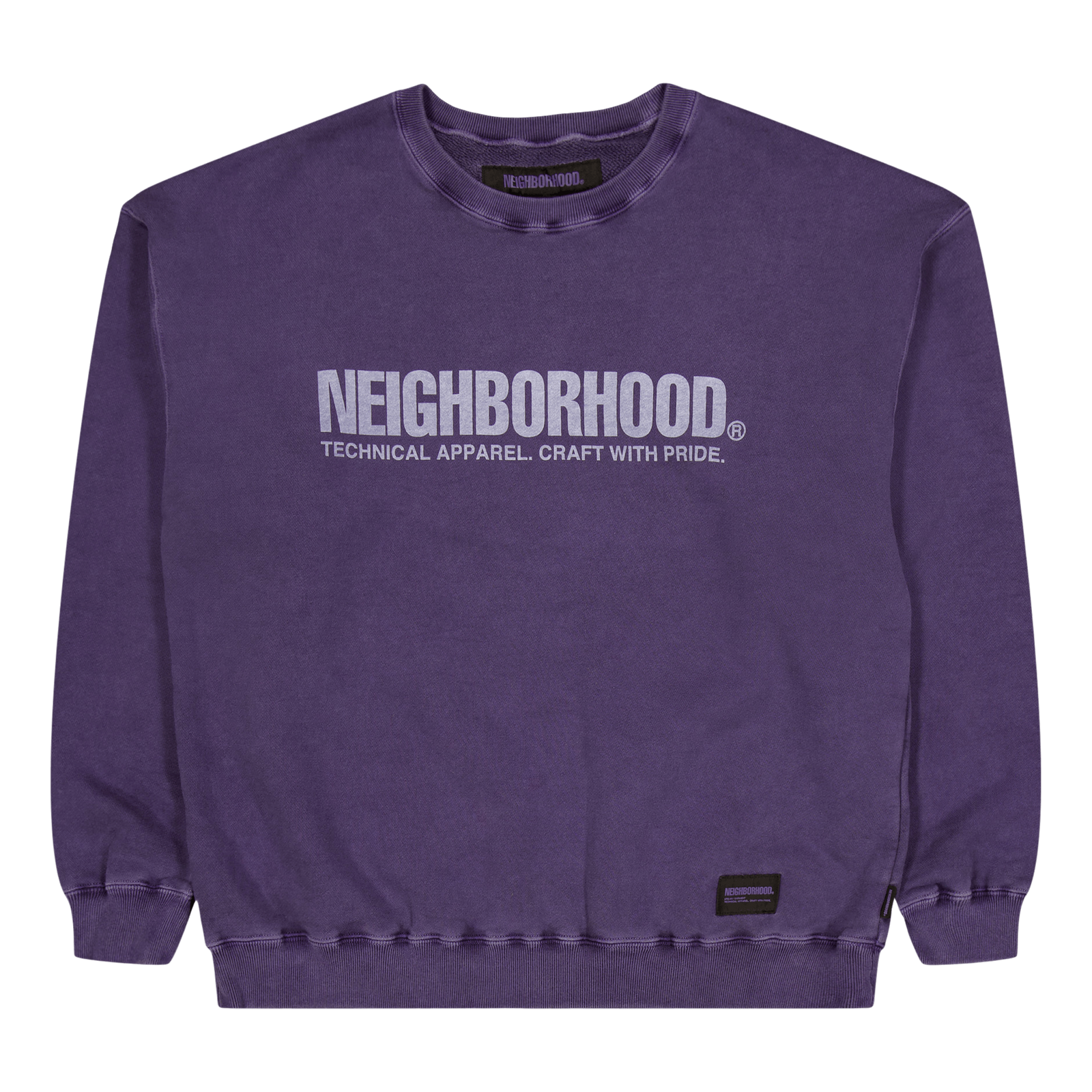 Pigment Dyed Sweatshirt Ls Purple