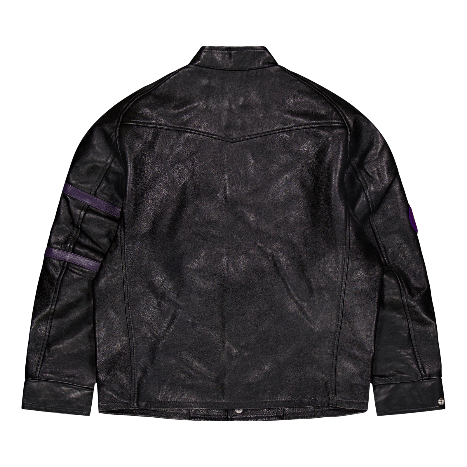 Needles Letterman Jacket - Cow Black