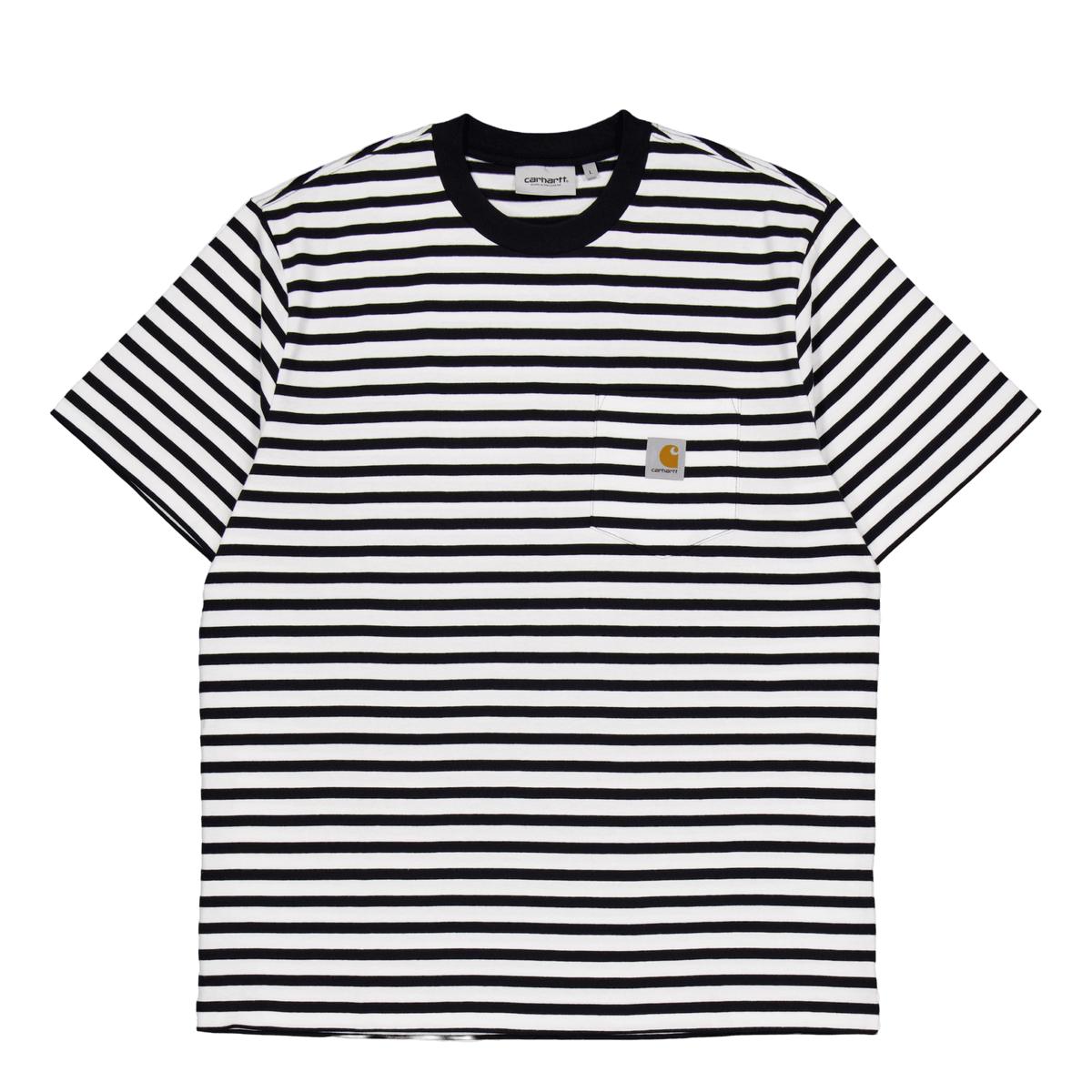 S/s Seidler Pocket T-shirt Seidler Stripe, Black / White