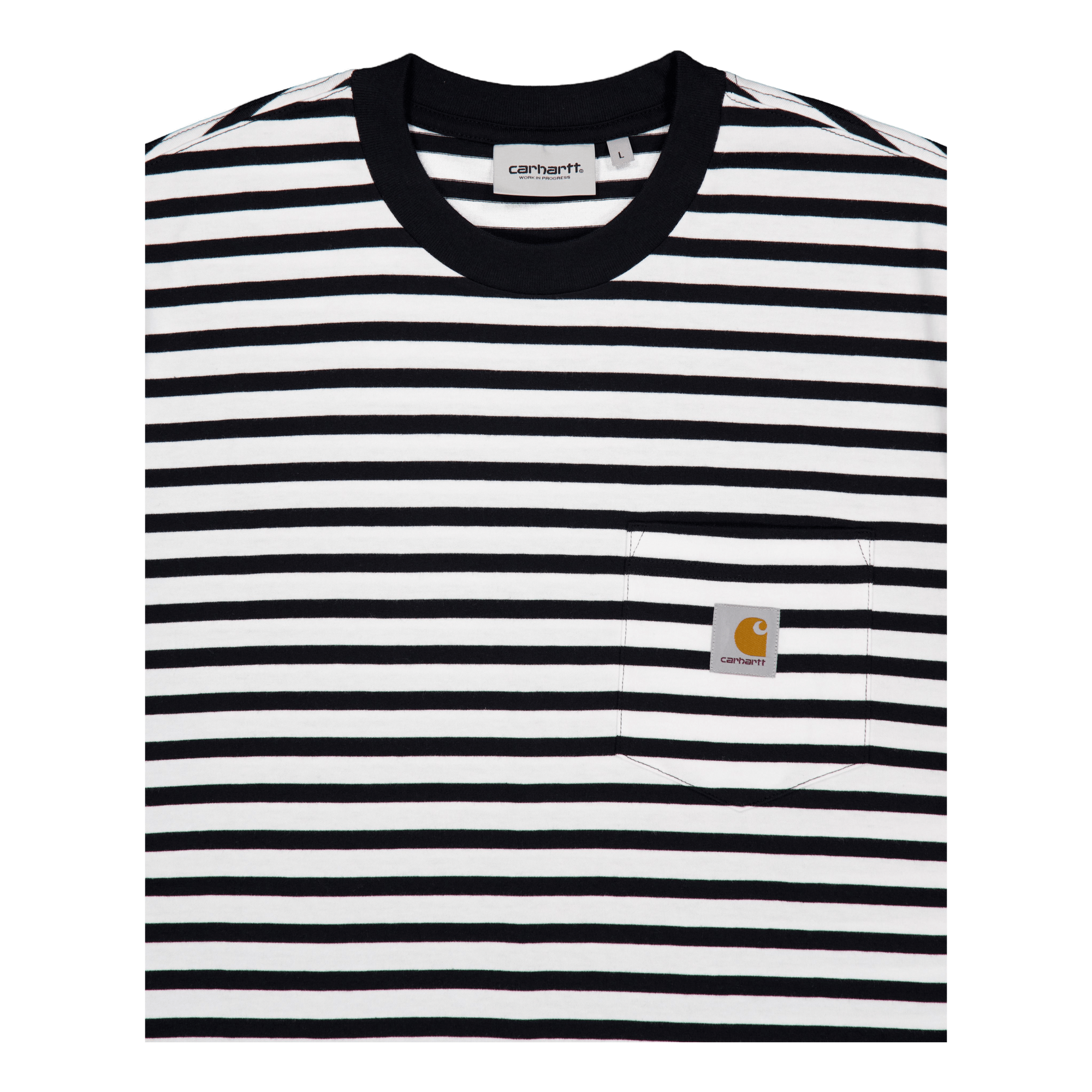 S/s Seidler Pocket T-shirt Seidler Stripe, Black / White