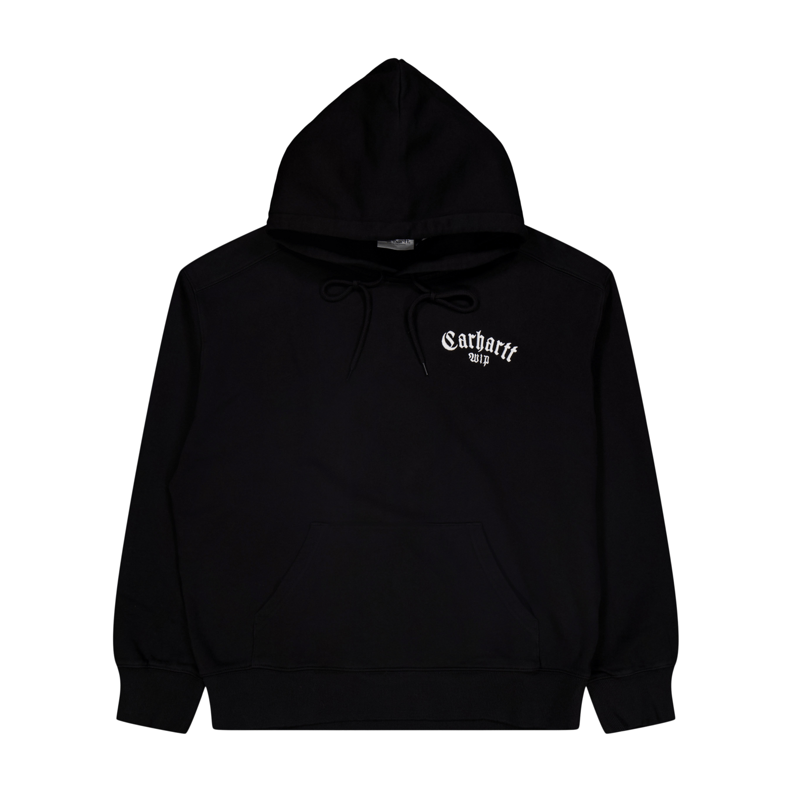 Hooded Onyx Script Sweat Black / White