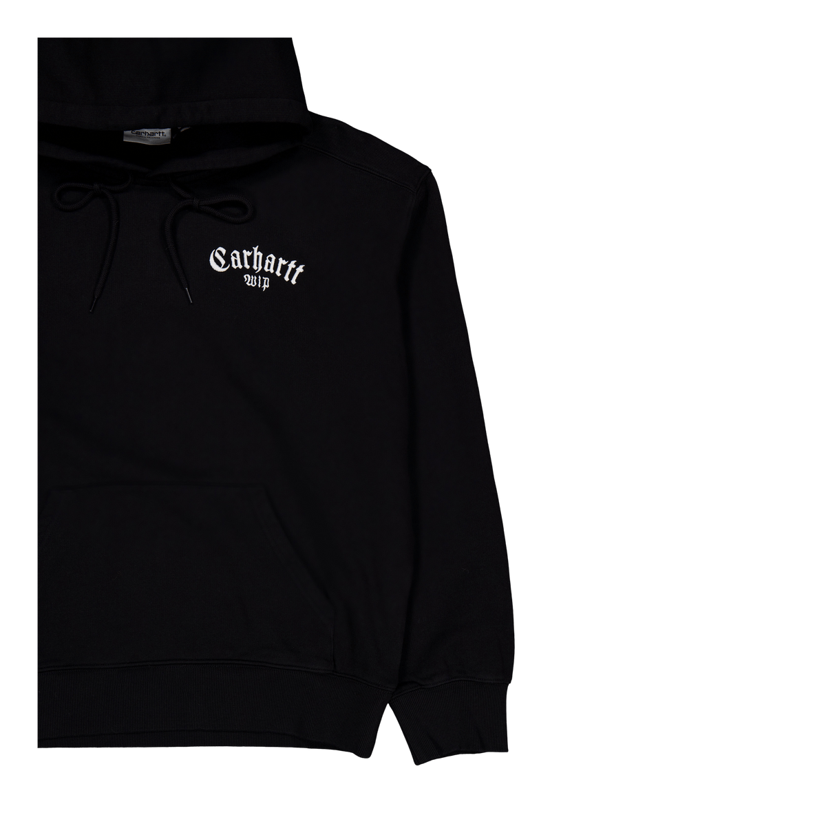 Hooded Onyx Script Sweat Black / White