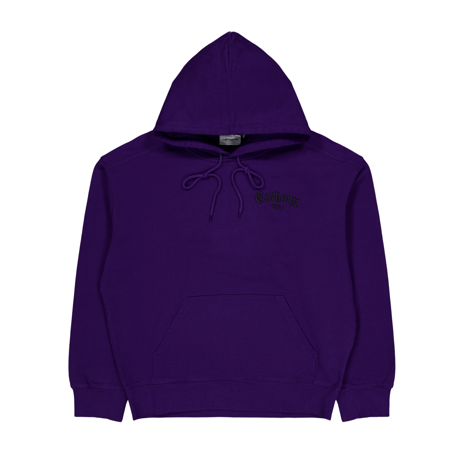 Hooded Onyx Script Sweat Tyrian / Black