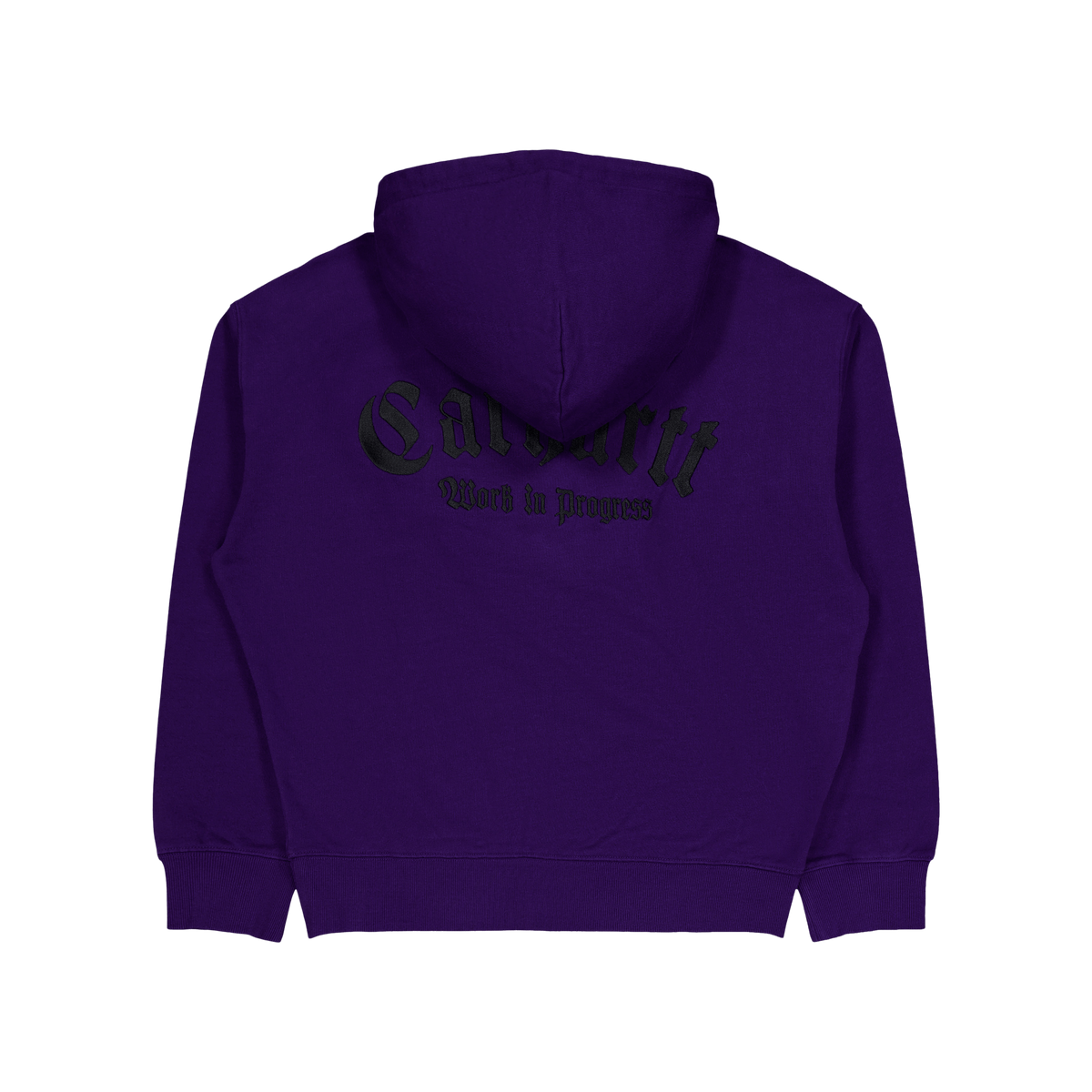 Hooded Onyx Script Sweat Tyrian / Black