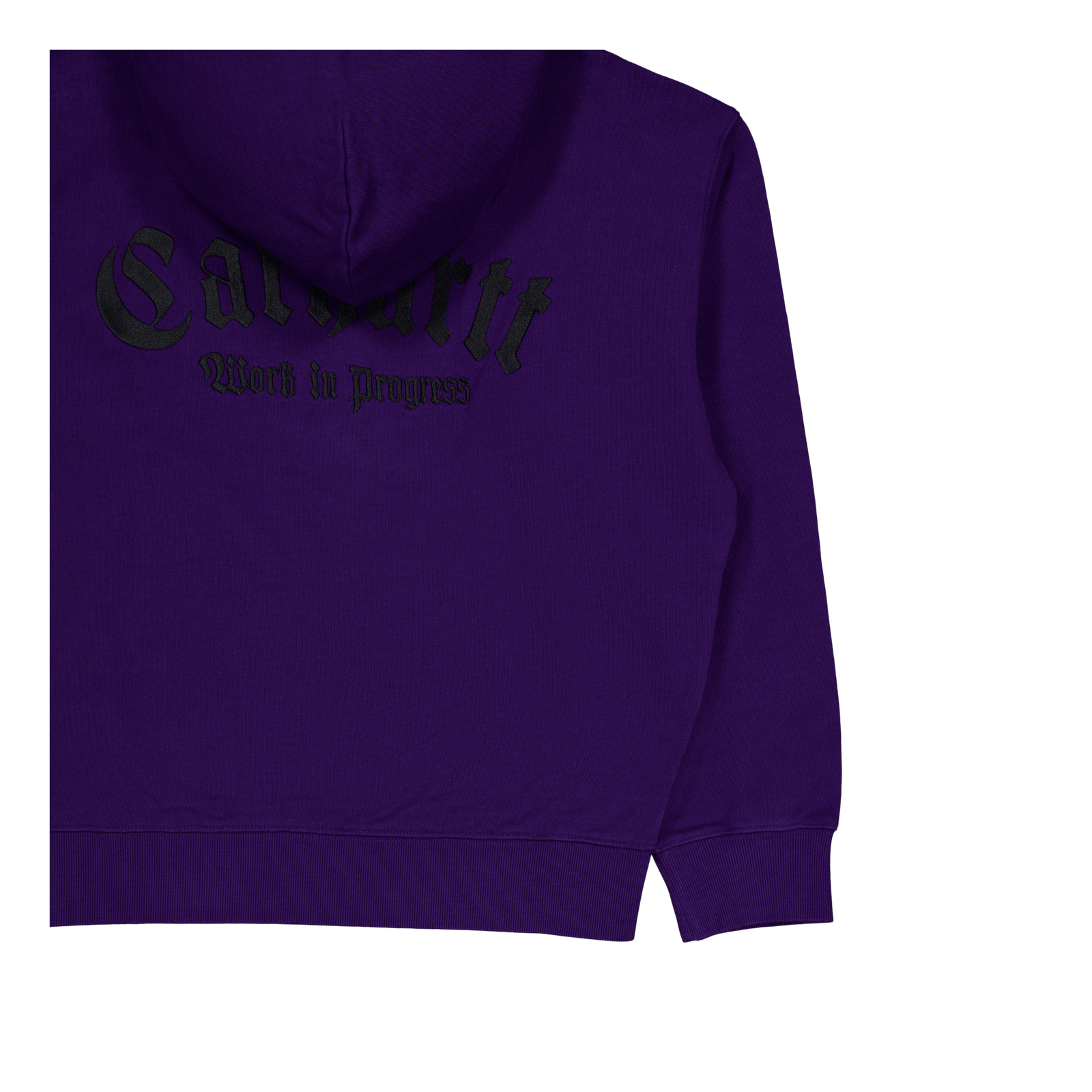 Hooded Onyx Script Sweat Tyrian / Black