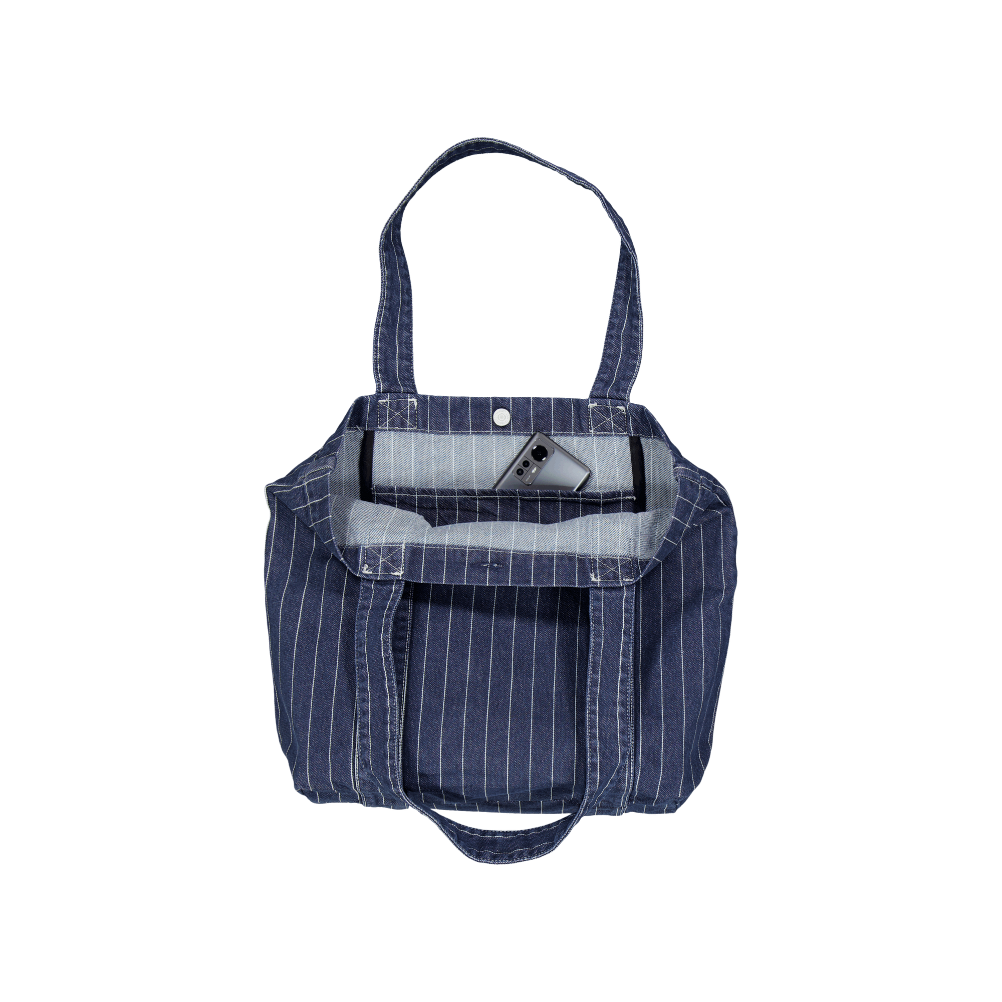 Orlean Tote Bag Orlean Stripe, Blue / White