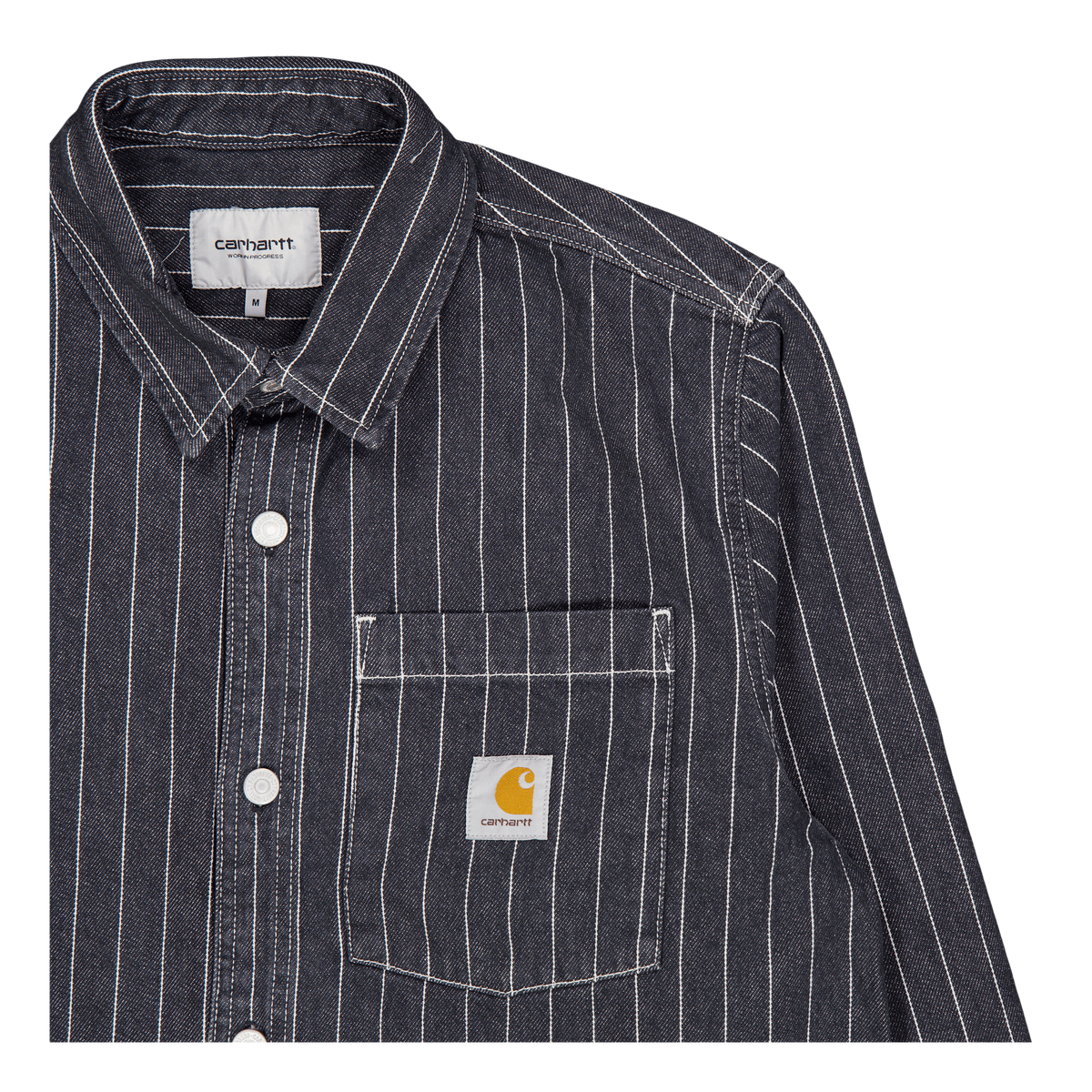 Orlean Shirt Jac Orlean Stripe, Black / White