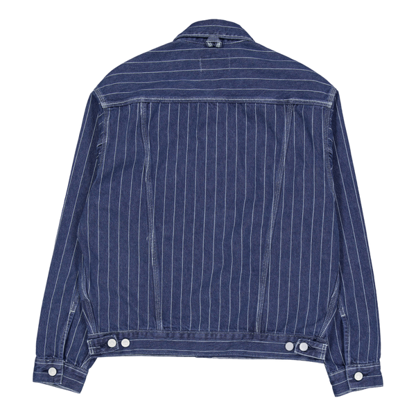 ジャケット・アウター Carhartt WIP ORLEAN JACKET Carhartt WIP Orlean Jacket - blue (orlean stripe/blue/white)