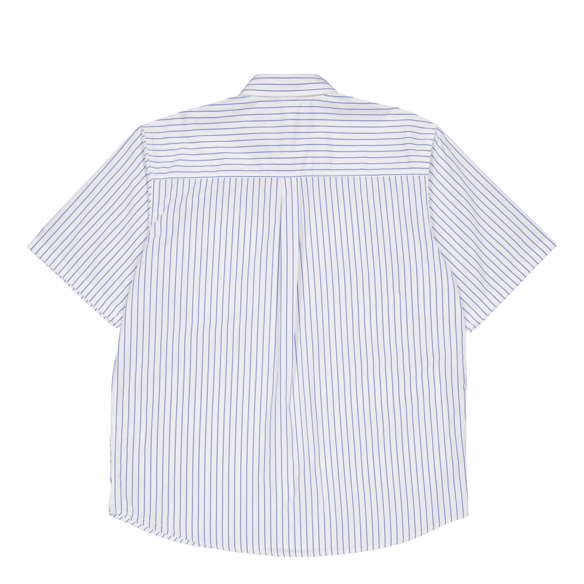 S/s Linus Shirt Linus Stripe, Bleach / White