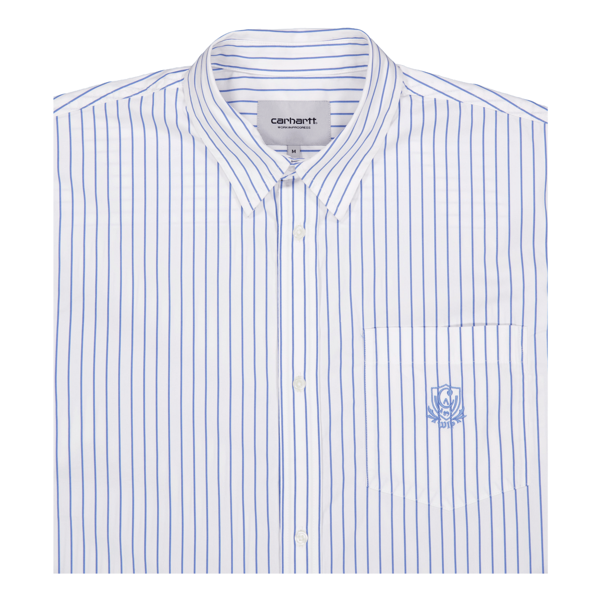 S/s Linus Shirt Linus Stripe, Bleach / White