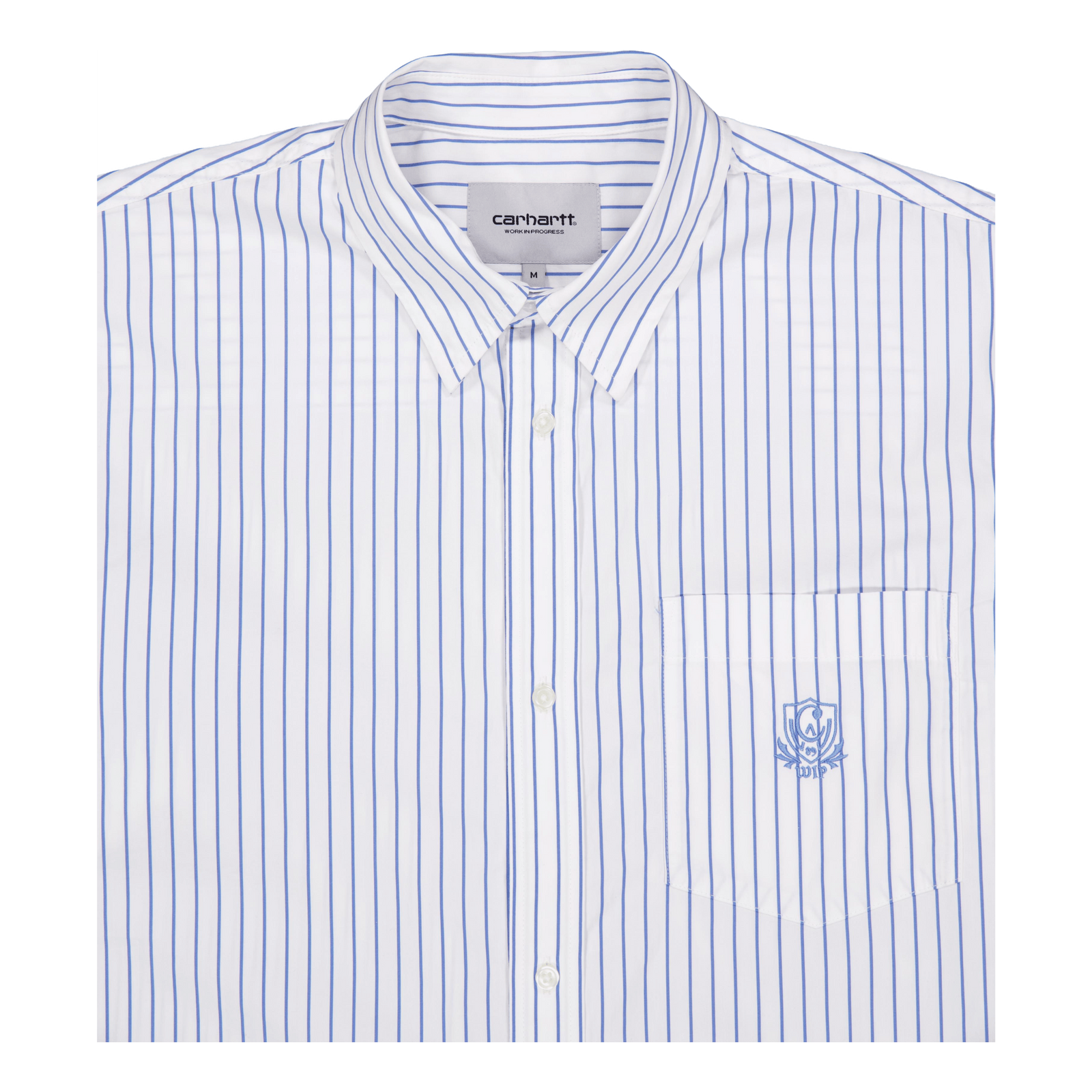 S/s Linus Shirt Linus Stripe, Bleach / White