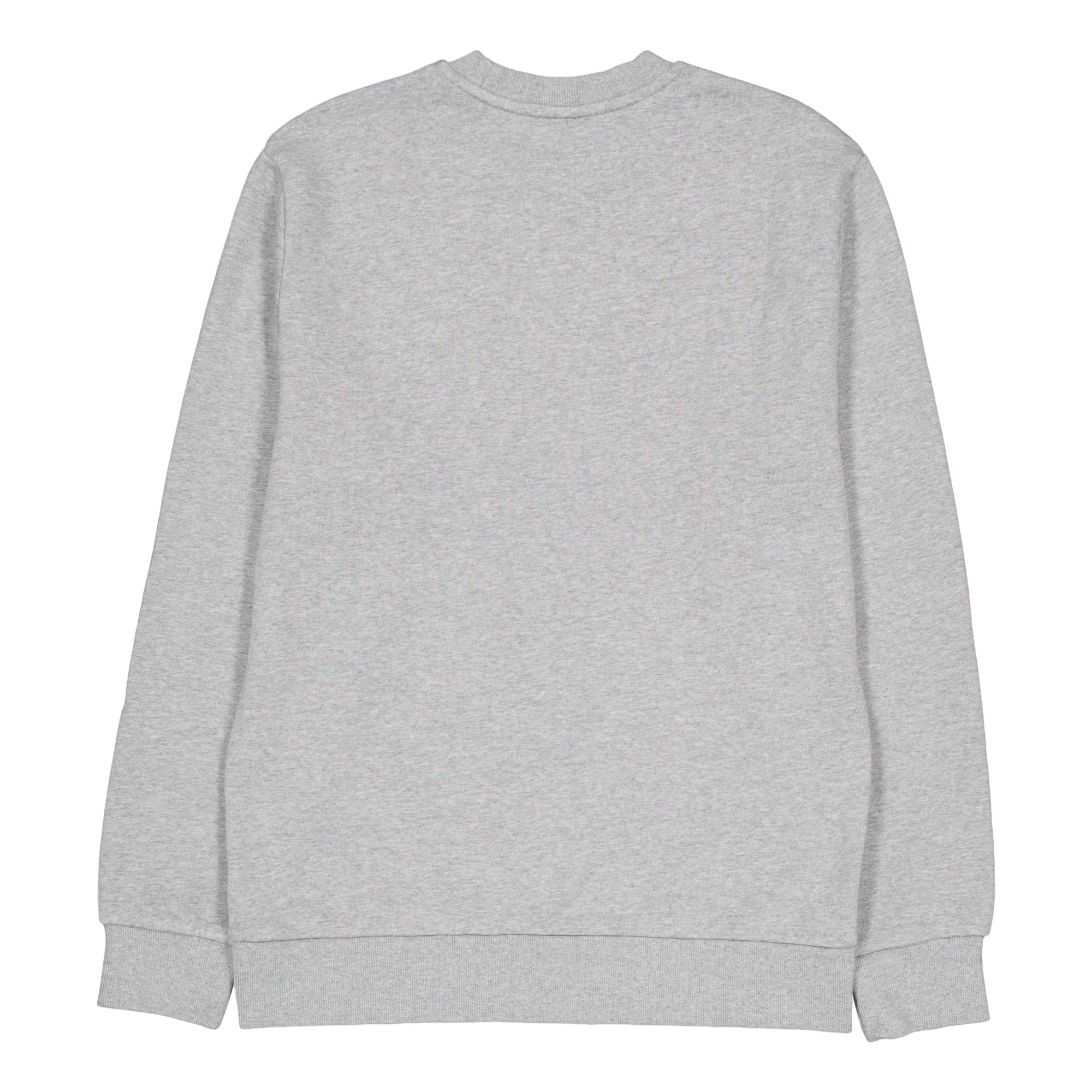 Script Embroidery Sweat Grey Heather / White