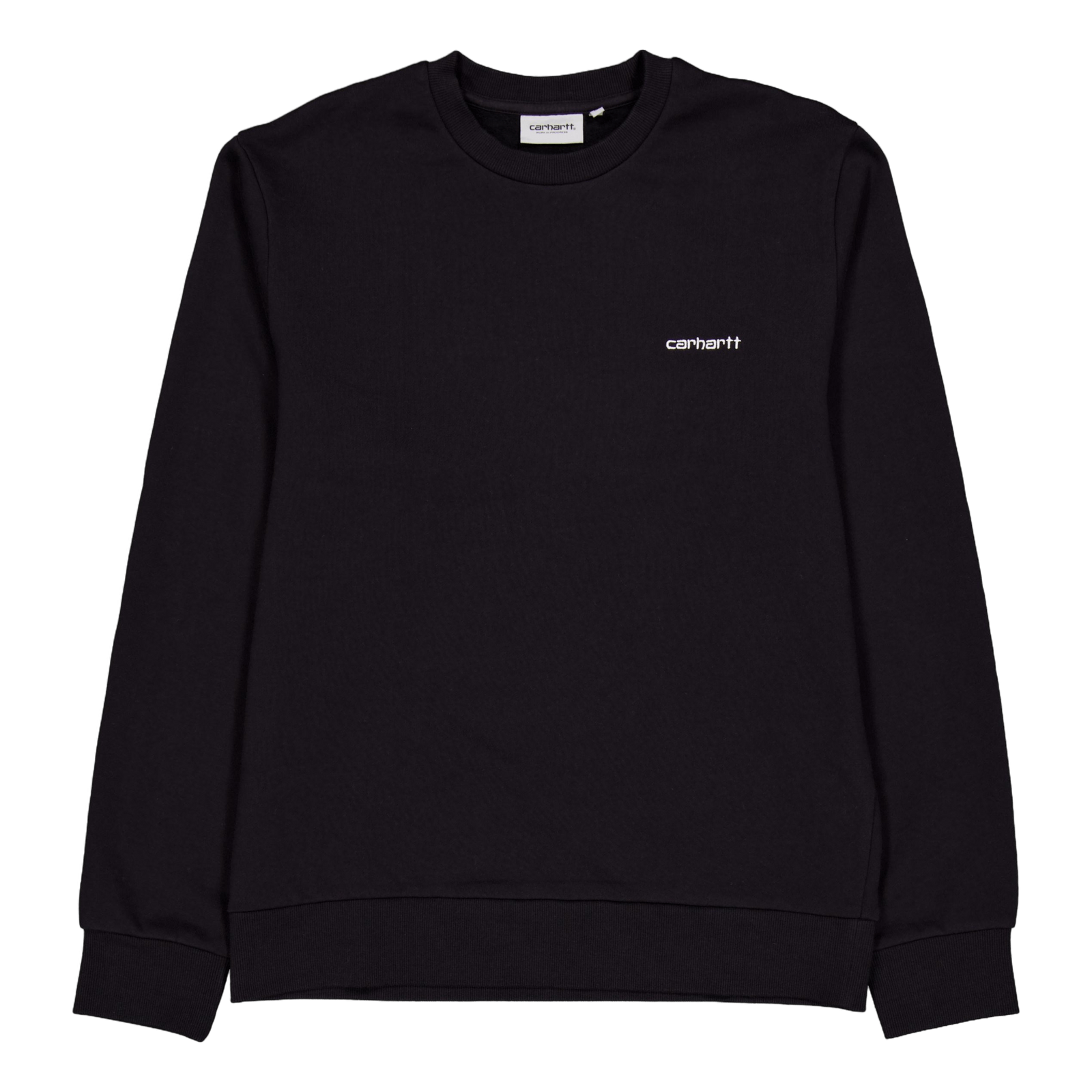 Script Embroidery Sweat Black / White