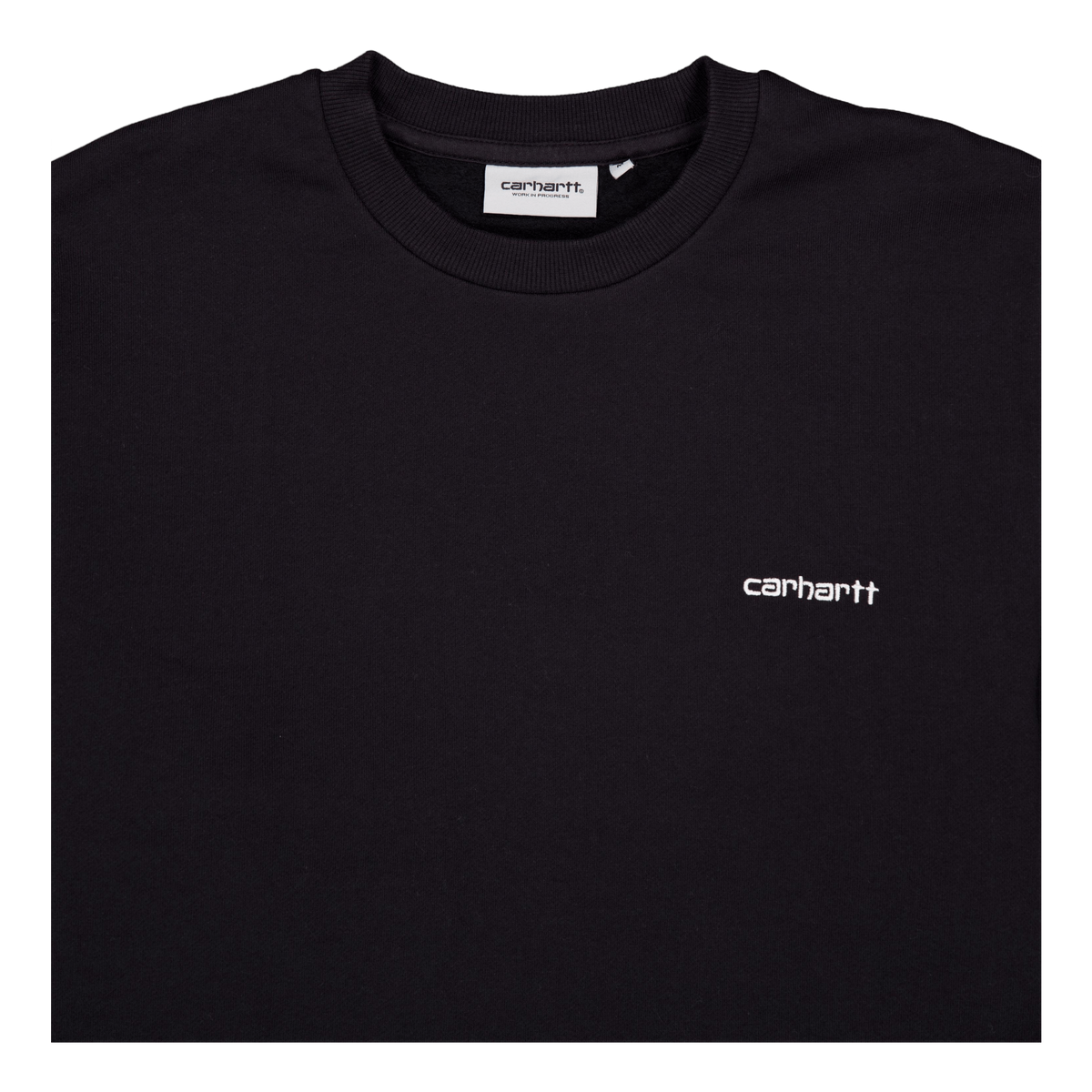 Script Embroidery Sweat Black / White