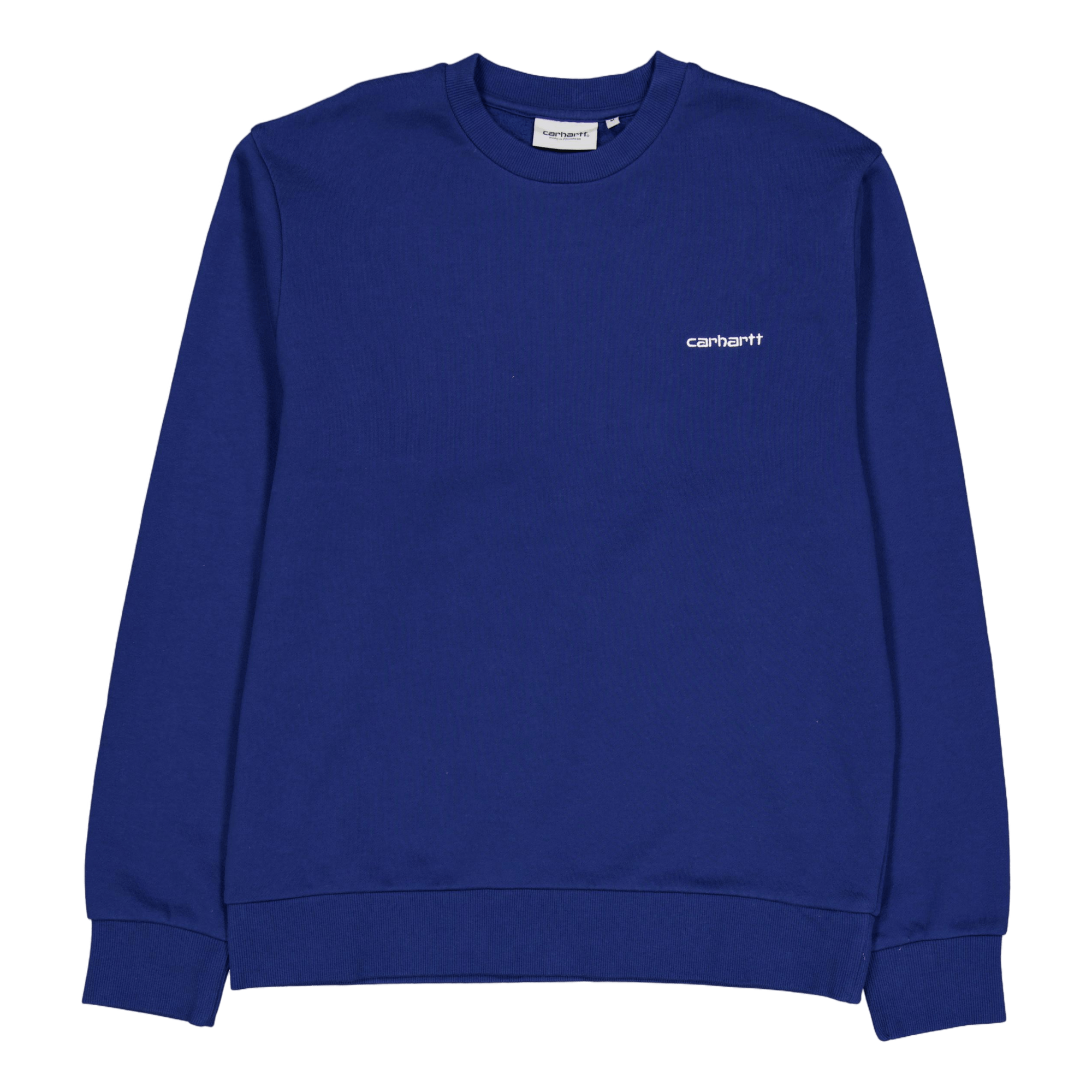 Script Embroidery Sweat Elder / White