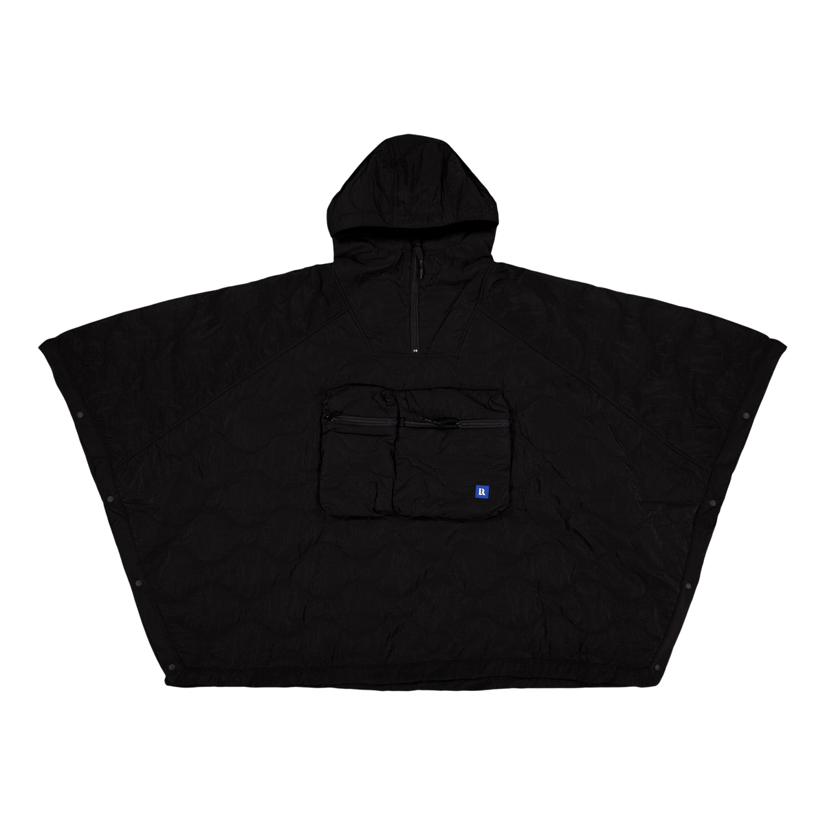 Px Quilted Poncho Black