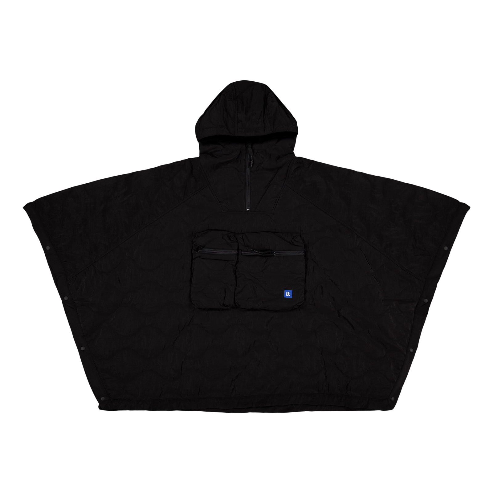 Px Quilted Poncho Black