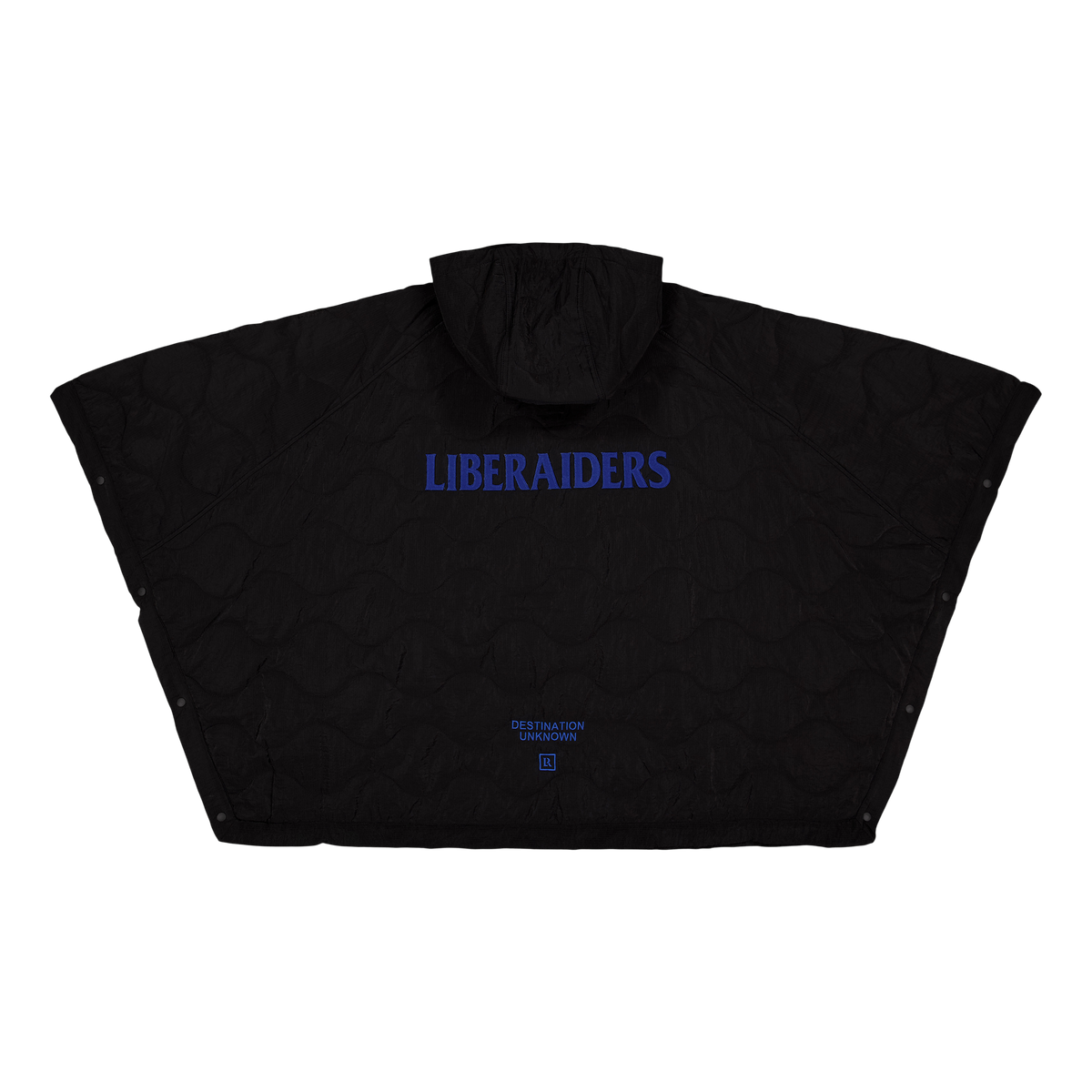 Px Quilted Poncho Black