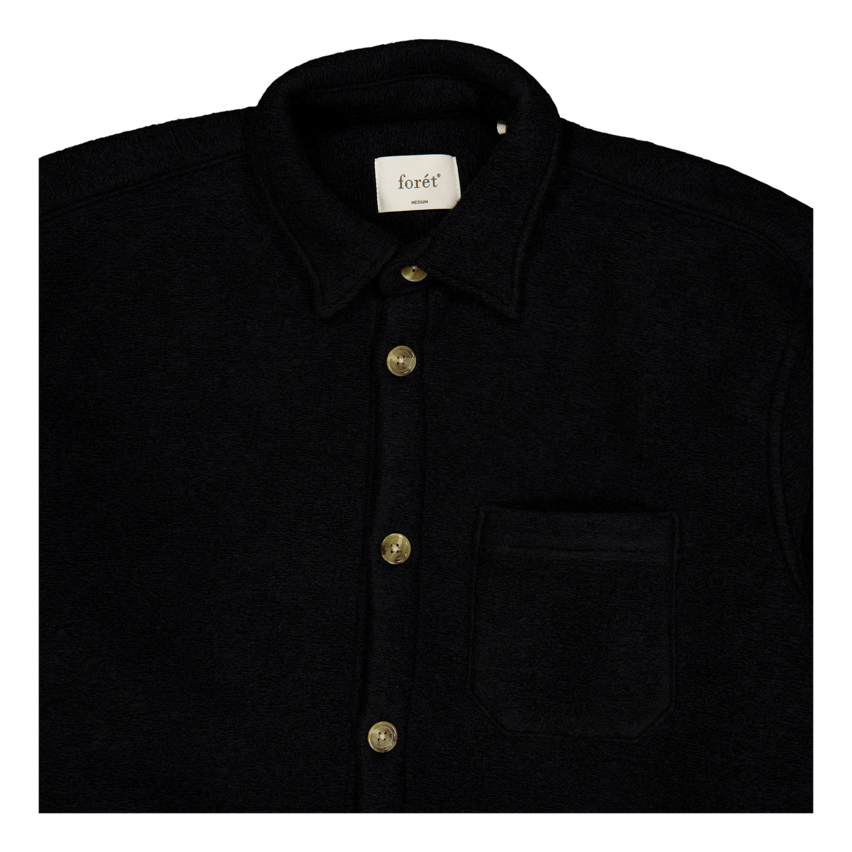 Ivy Wool Overshirt Black