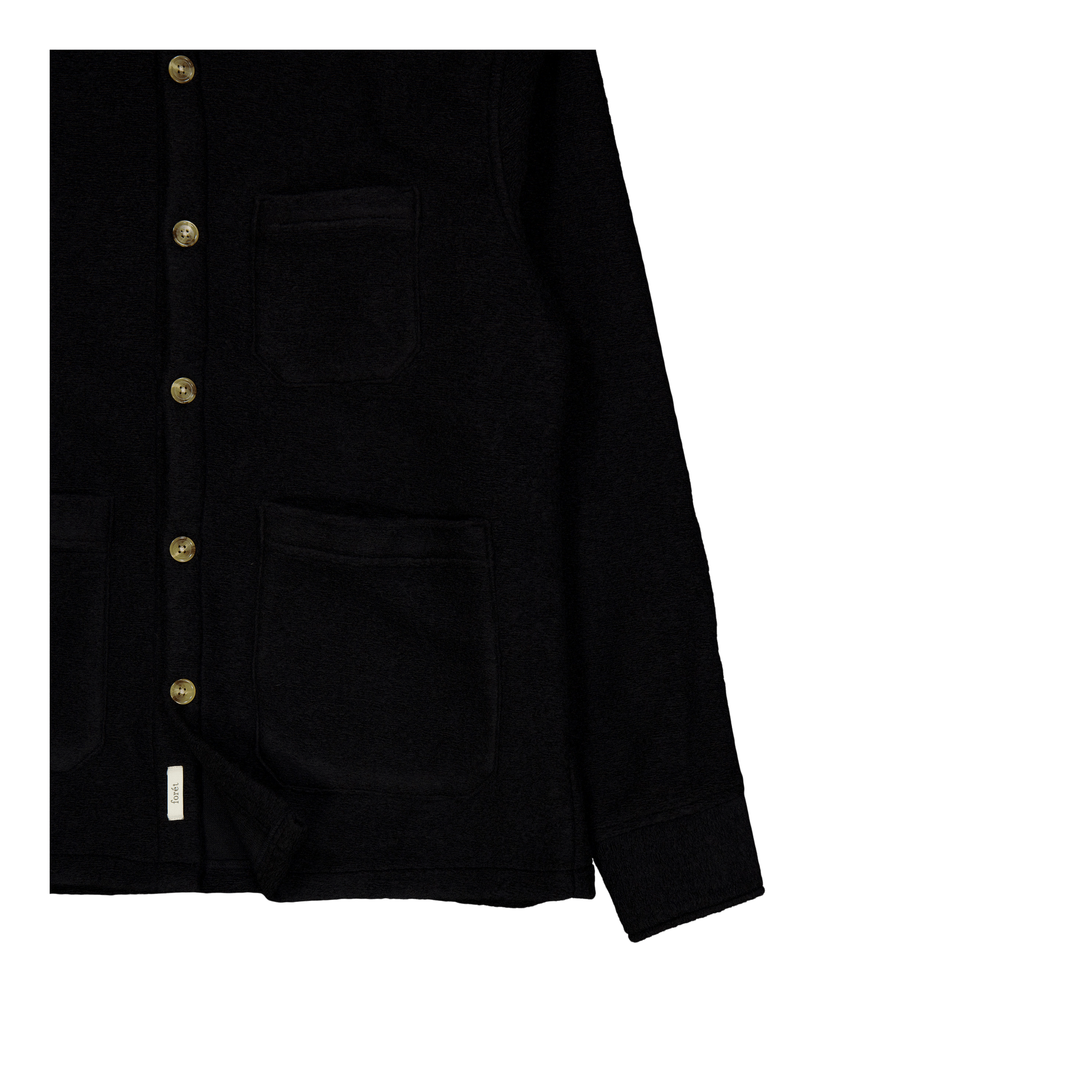 Ivy Wool Overshirt Black