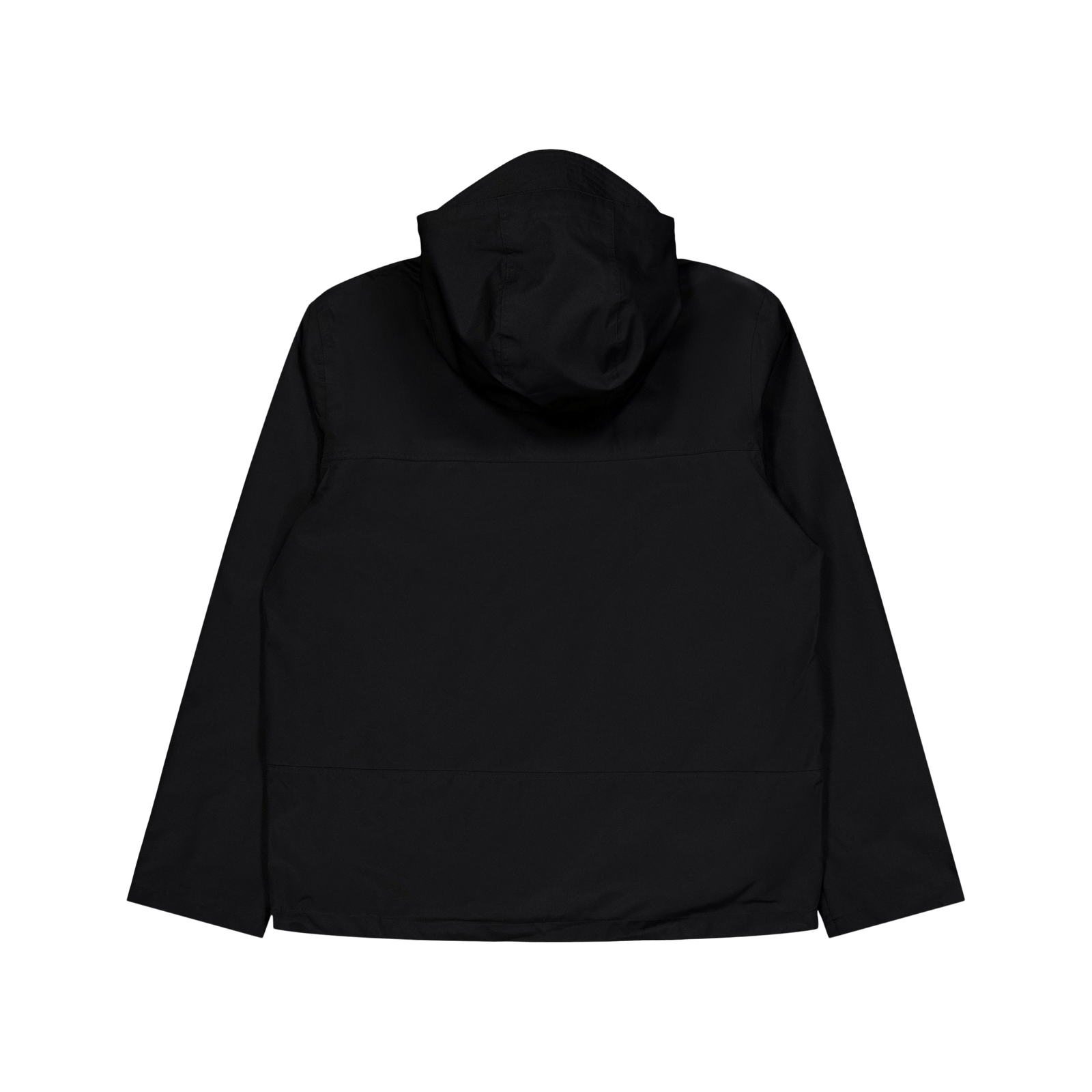 Water-Resistant Hooded Jacket Polo Black