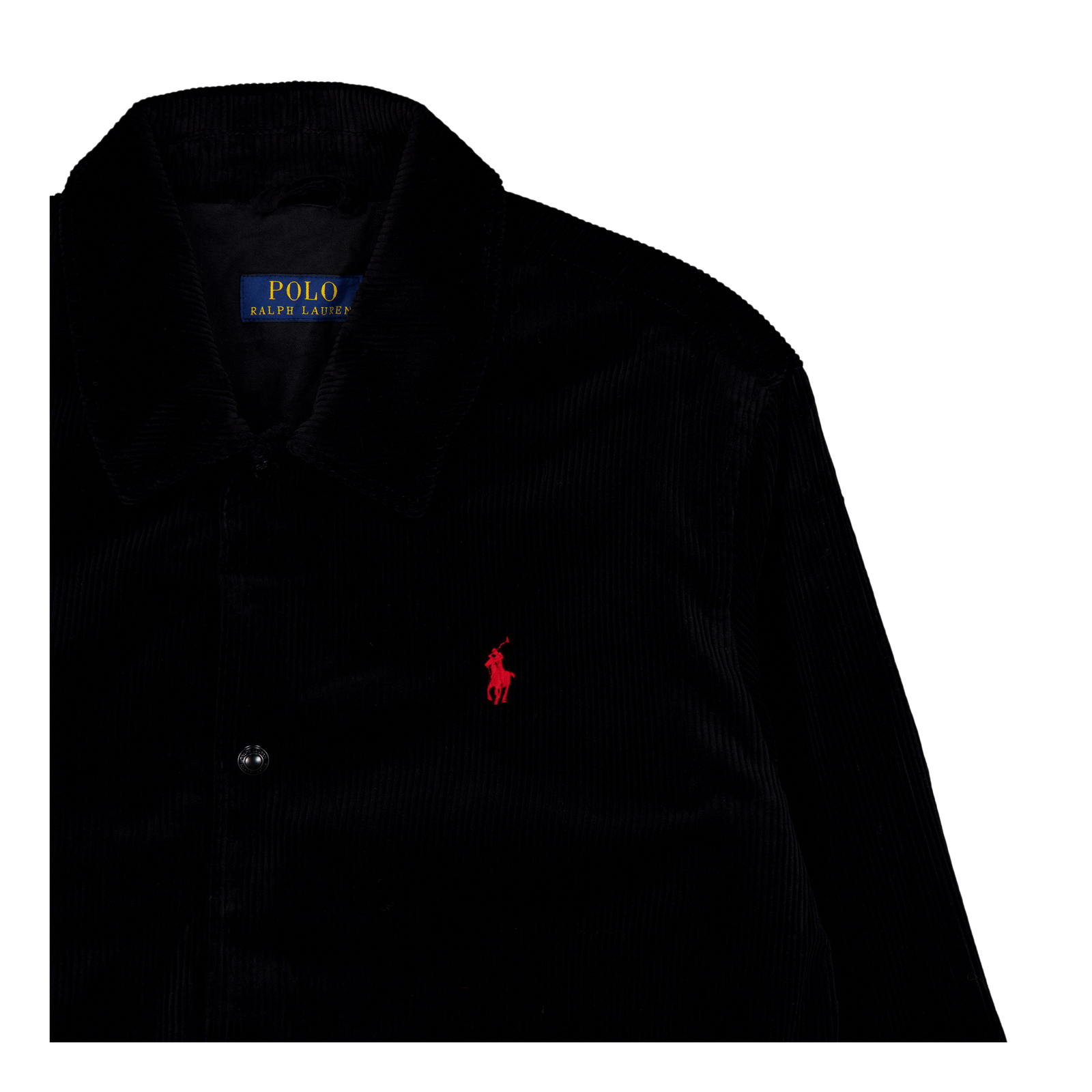 Polo Ralph Lauren Corduroy Coach Jacket Polo Black Caliroots
