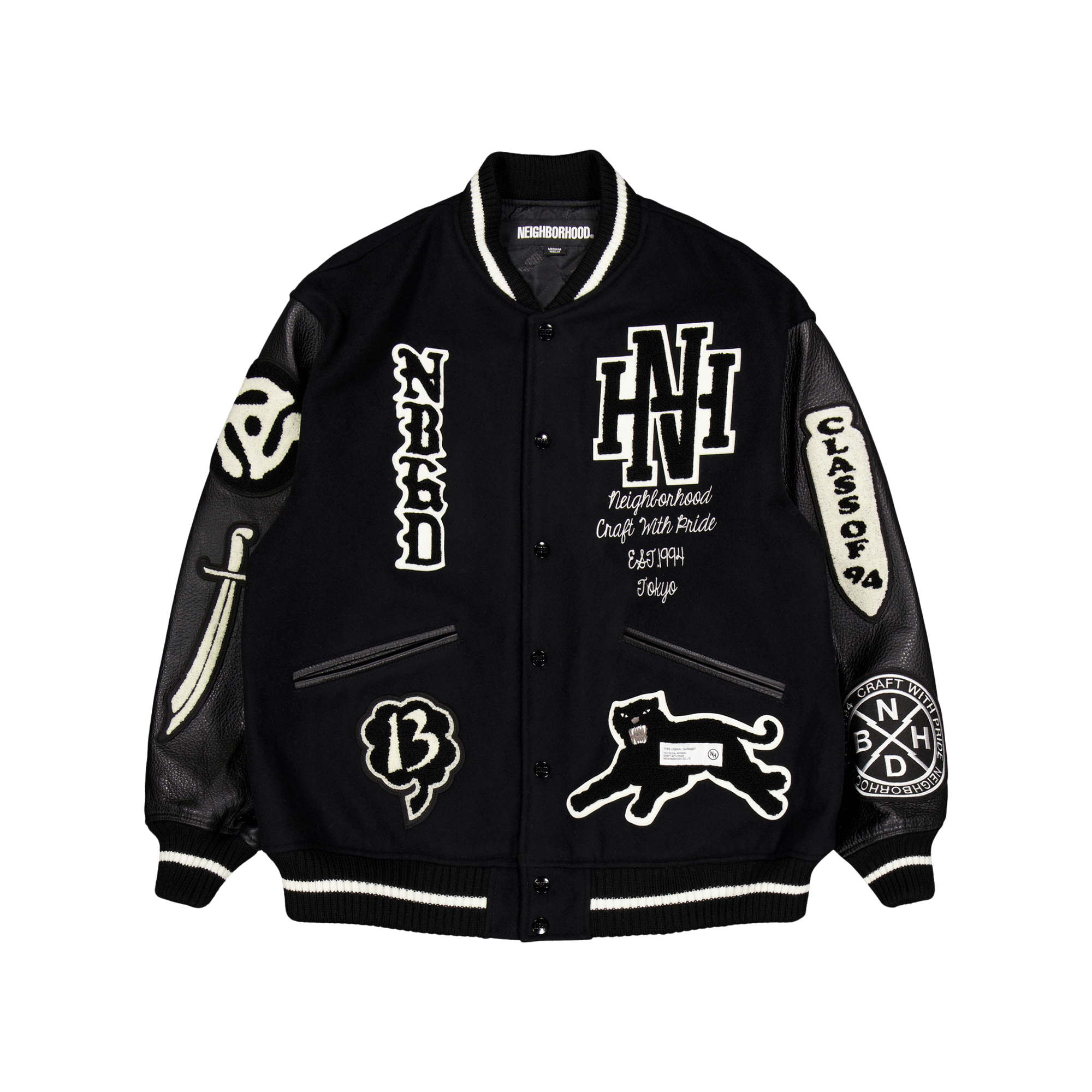 Neighborhood Stadium Jacket Black | Caliroots.com Neighborhood Stadium Jacket Black | Caliroots.com