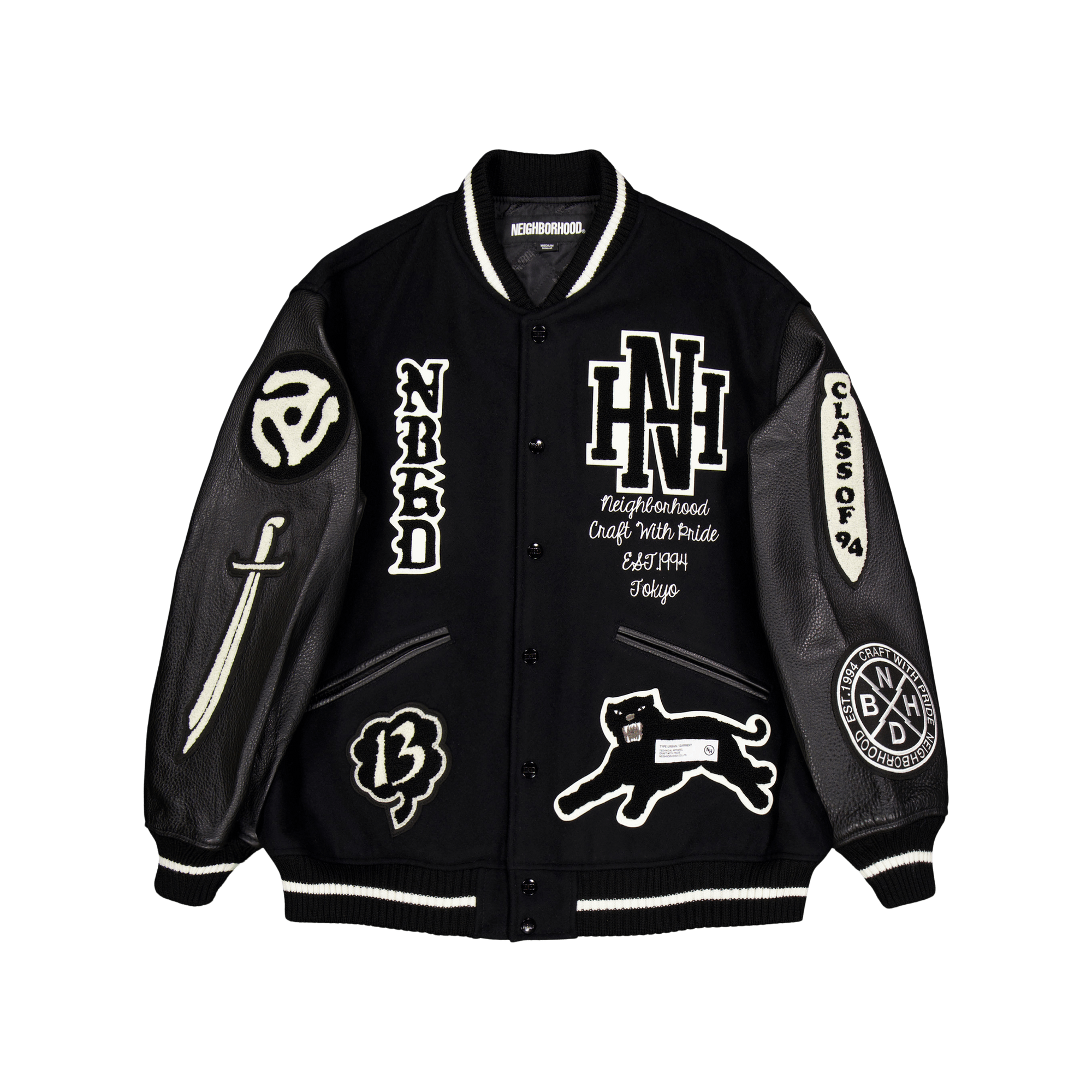 Neighborhood Stadium Jacket Black | Caliroots.com Neighborhood Stadium Jacket Black | Caliroots.com