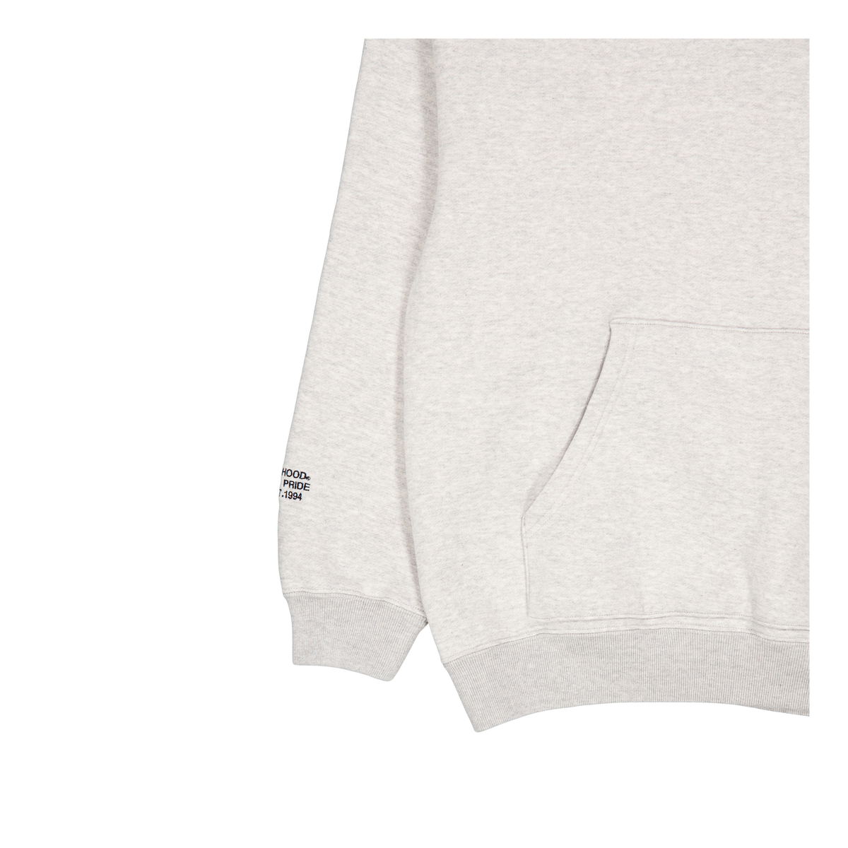 Plain Sweatparka Ls Gray